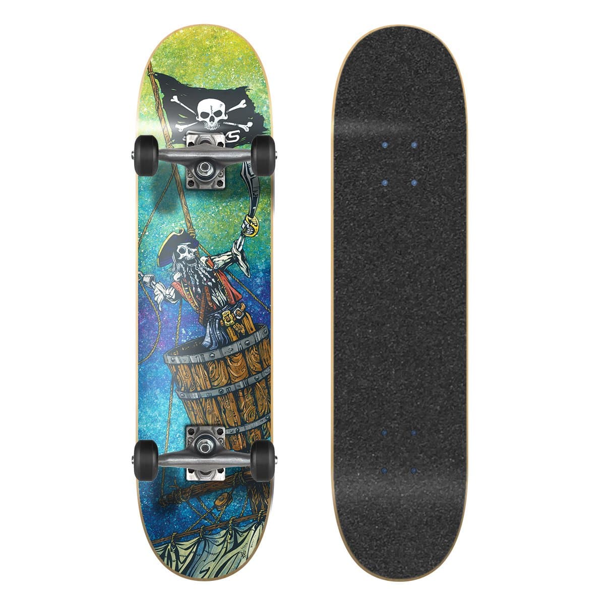 SkateXS Beginner Pirate Street Skateboard