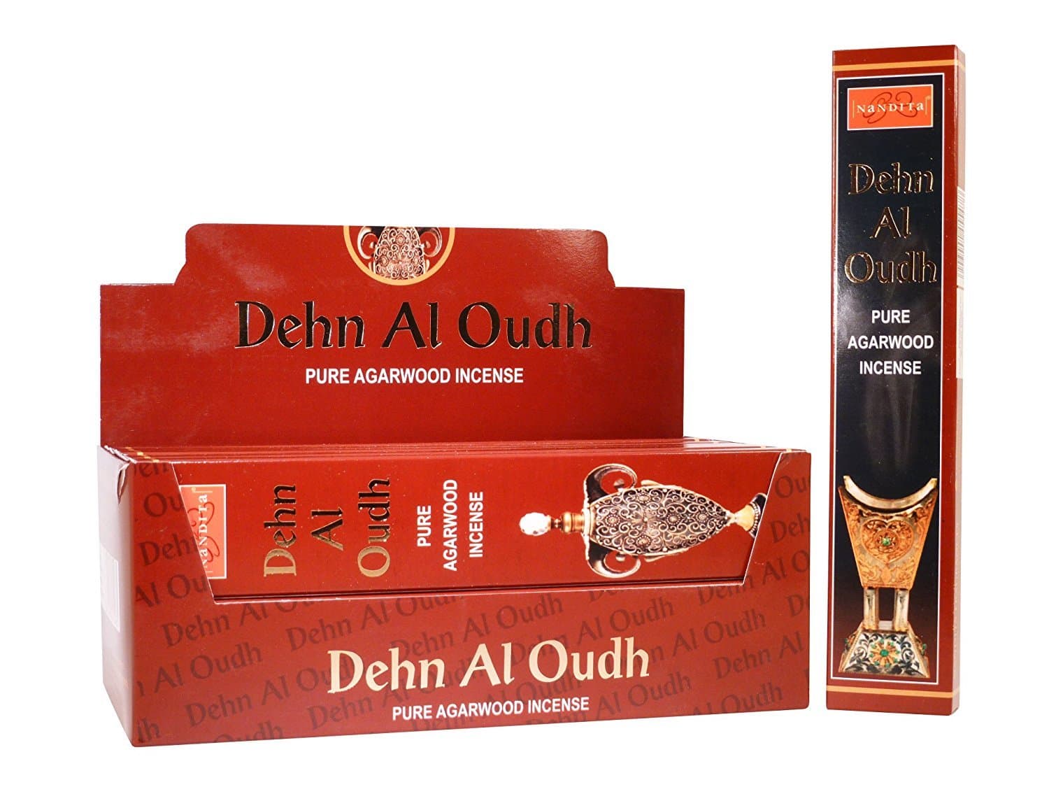 NANDITA DEHN AL OUDH Pure Agarwood Incense Sticks - 15g Boxes (3)