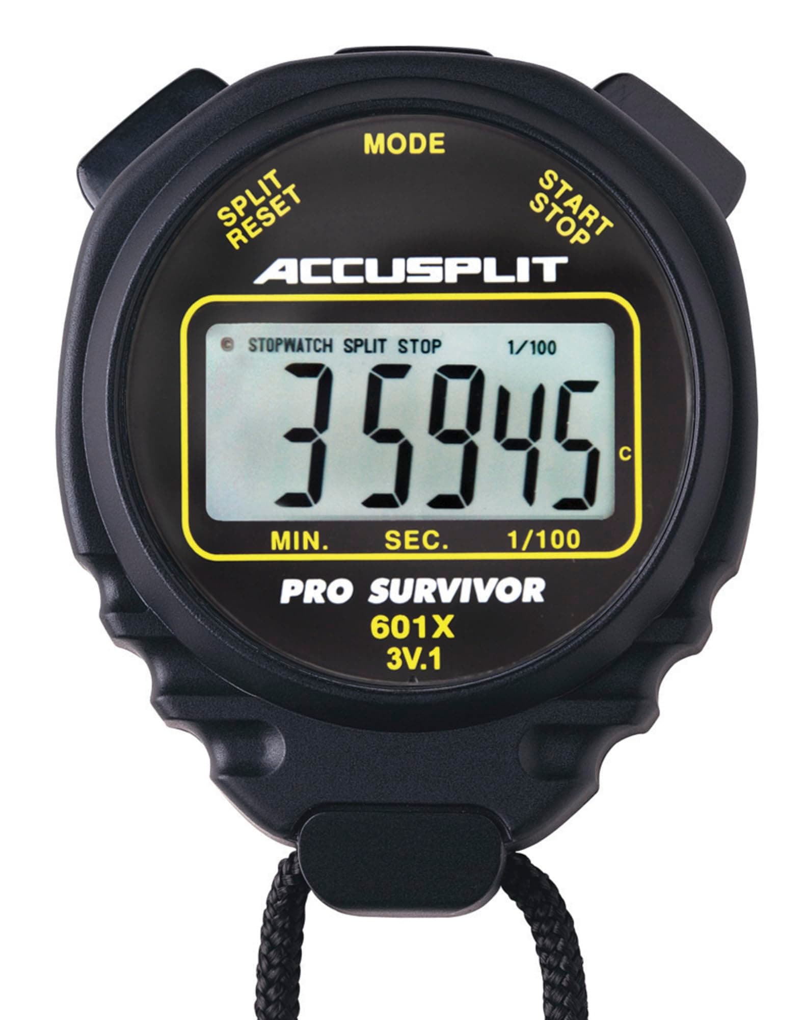 ACCUSPLIT Pro Survivor - A601X Stopwatch, Clock, Extra Large Display