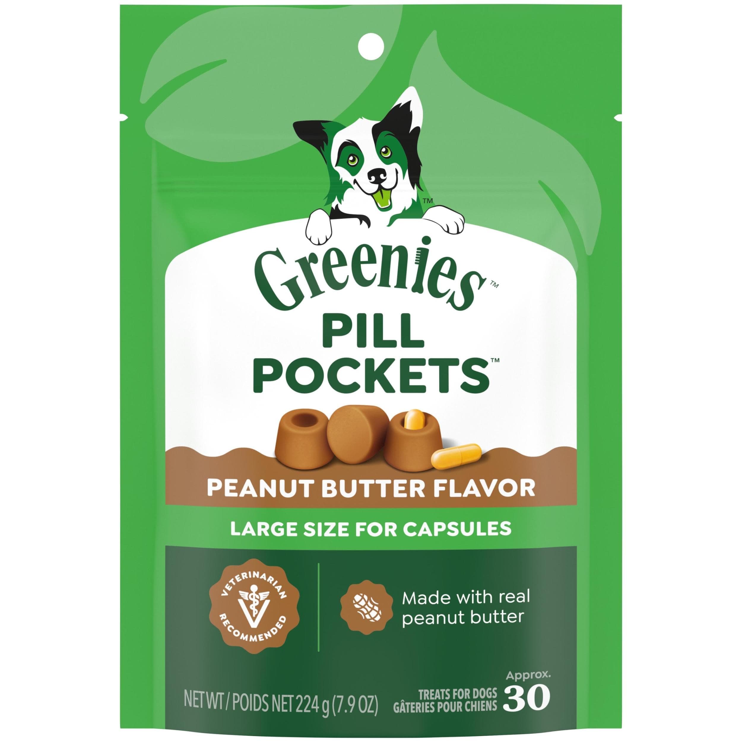 Pill Pockets for Dogs Peanut Butter Flavor 7.9 oz.