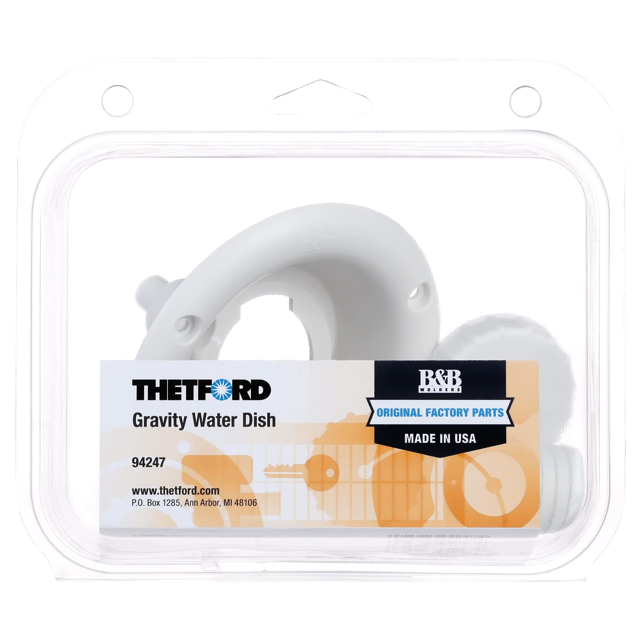 THETFORD|B&B Molders RV Replacement Parts and Accessories Camper Gravity Water Inlet Fill Dish Polar White PN 94247