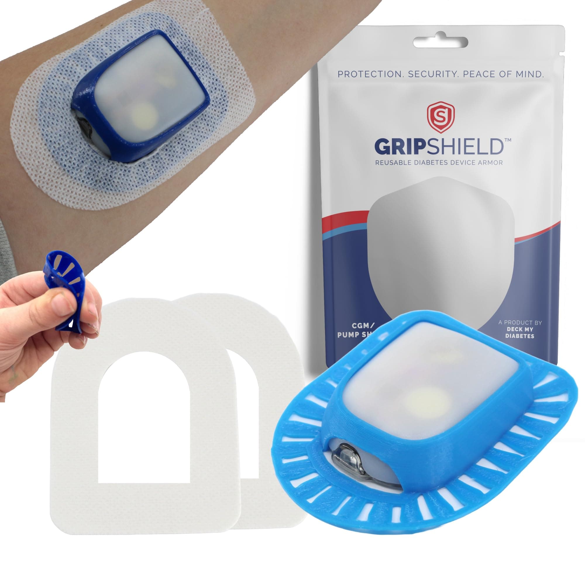 Flexible, Resuable OmniPod Cover (Additional Overlay Patch Required) - Sky Blue