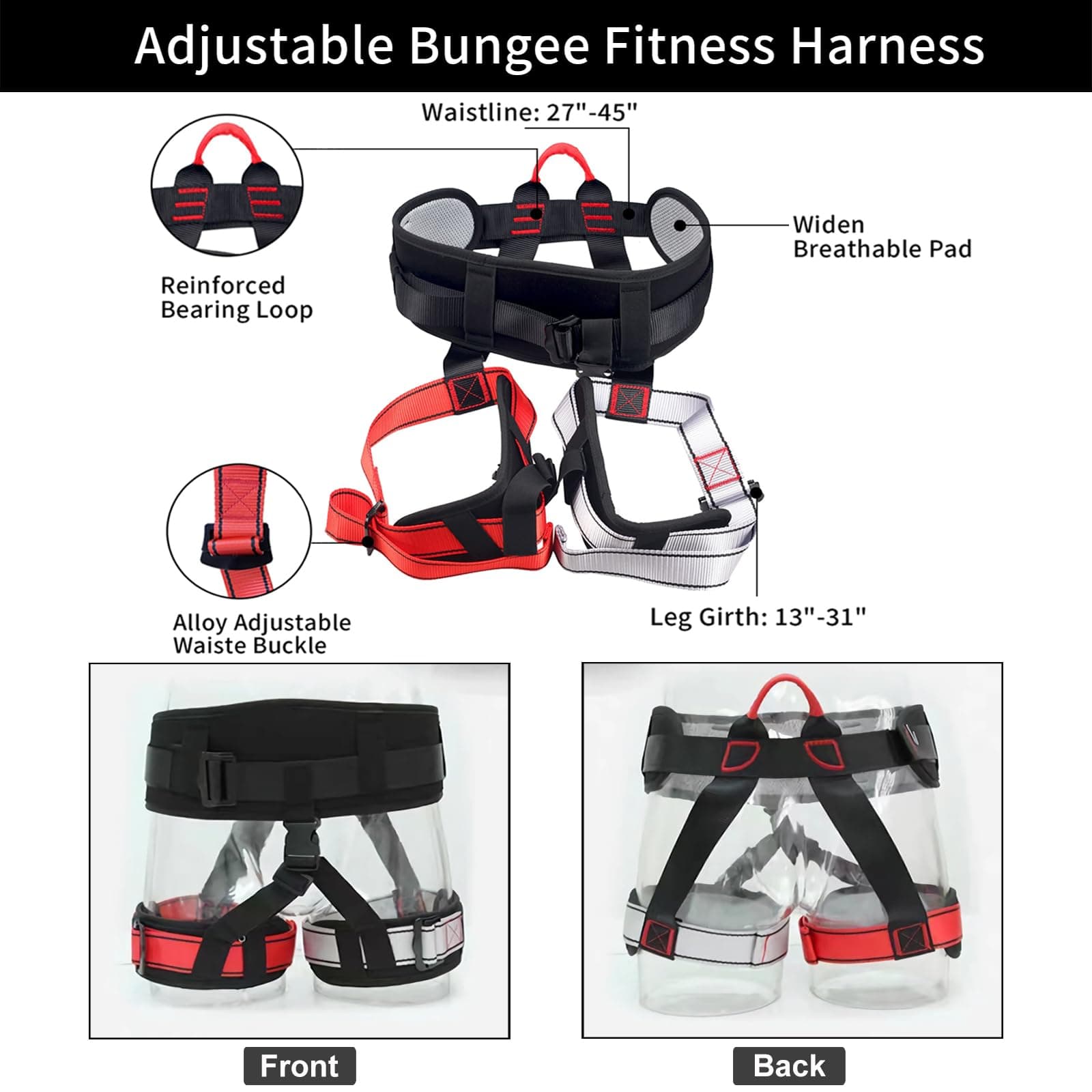 PRIOR FITNESS Bungee Fitness Set Yoga Bungee Cord Rope Resistance Air Dance Rope Exercise Fitness Home Gym Professional Training Equipment