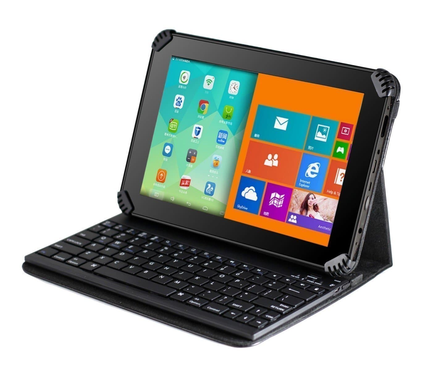 Navitech Black Bluetooth Keyboard Case / Cover Compatible With The Nvidia Tegra Note