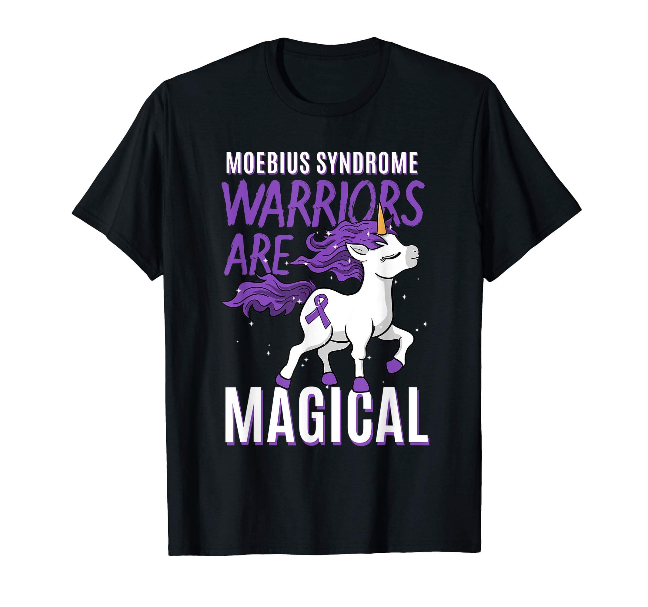 Moebius Syndrome Awareness GiftsMoebius Syndrome Warrior Unicorn Mobius Facial Paralysis T-Shirt