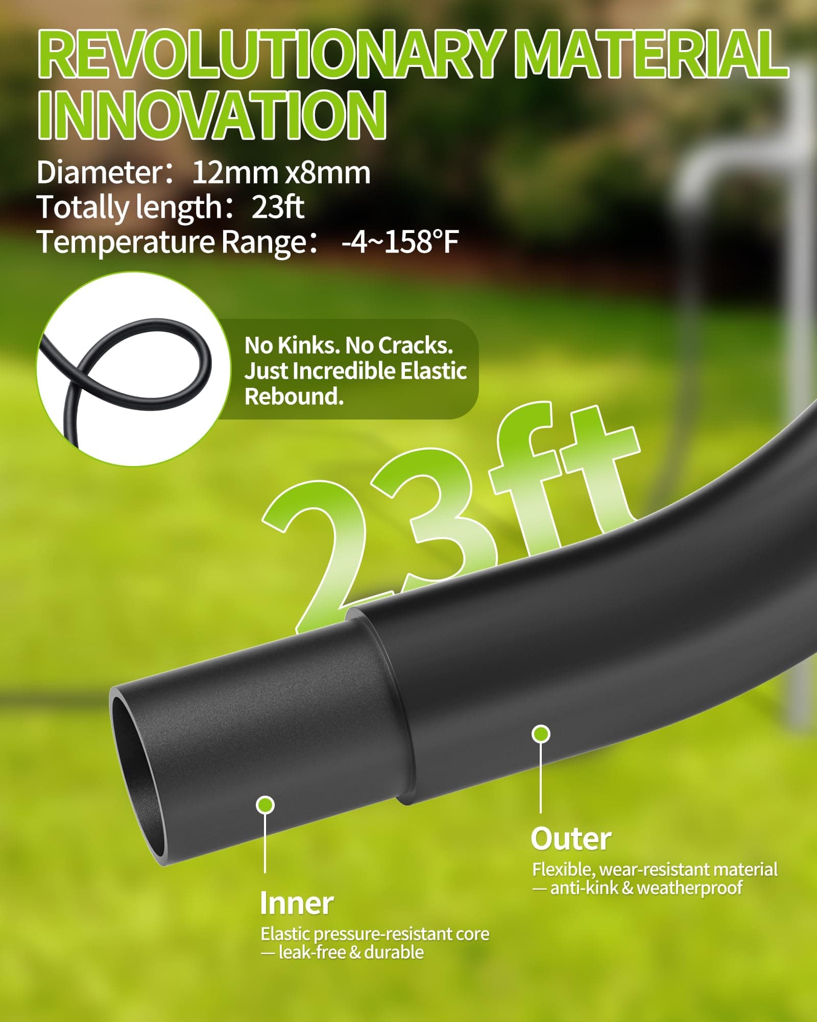 Cordless Pressure Washer; Cordless Power Washer with Brushless Motor, 4.0Ah Battery&Charger, 6-in-1 Nozzle, 3 Power Level Touch Screen; powerwasher for Cars/Yard (990PSI 775-Motor Green-Black)