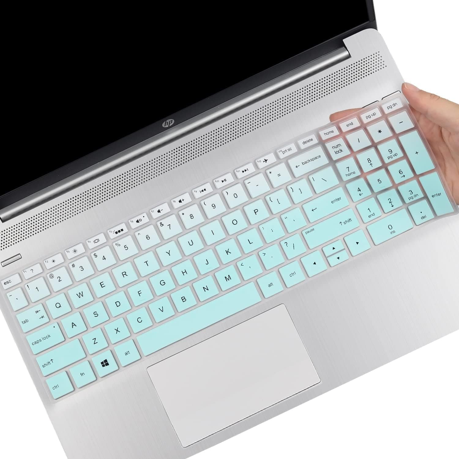 Keyboard Protector Silicone Skin Cover for HP 15 Thin & Light 15.6-inches FHD Laptop Laptop (15s-gr0010au) - GR Mint