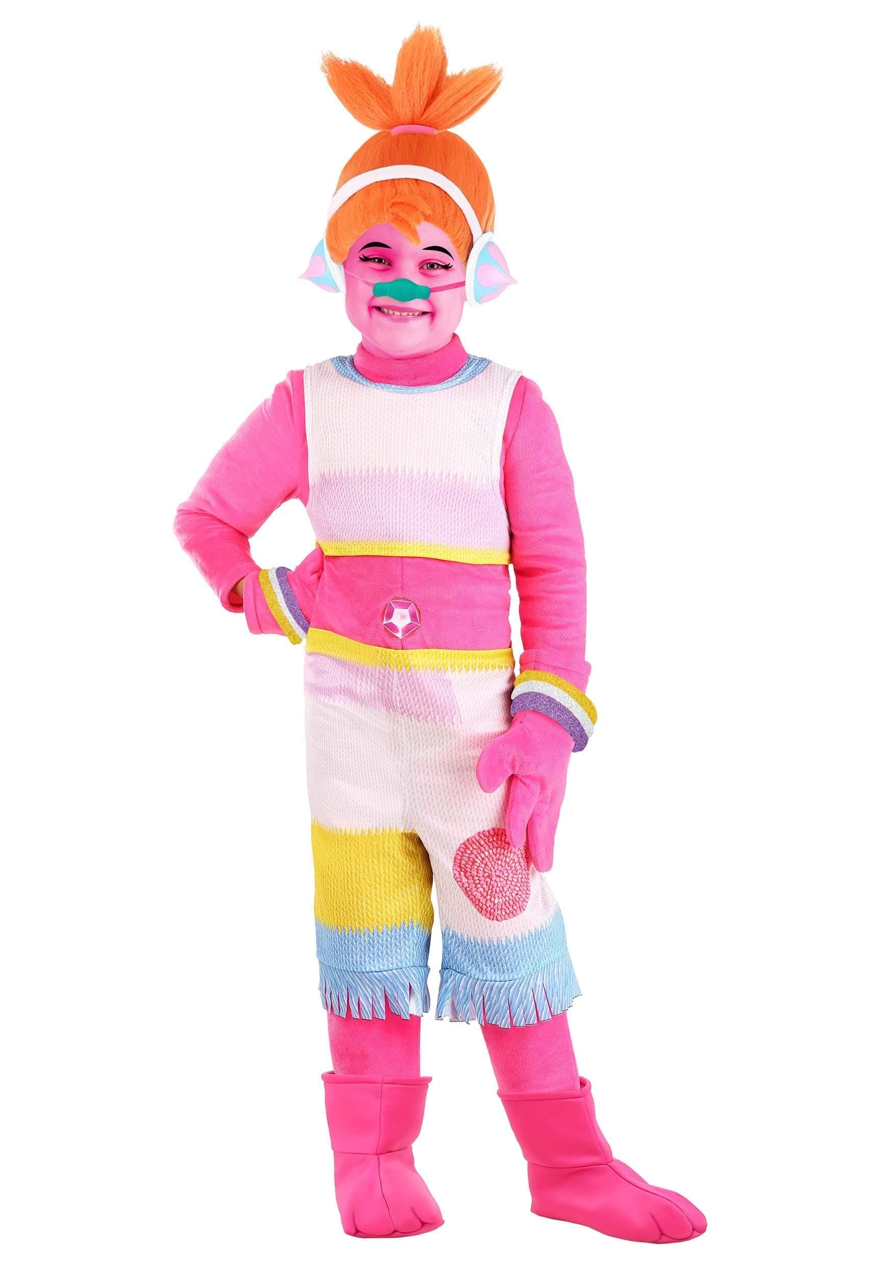 Fun CostumesToddler DJ Suki Costume | Trolls Movie DJ Suki Halloween Costume for Little Kids, Full Outfit with Wig