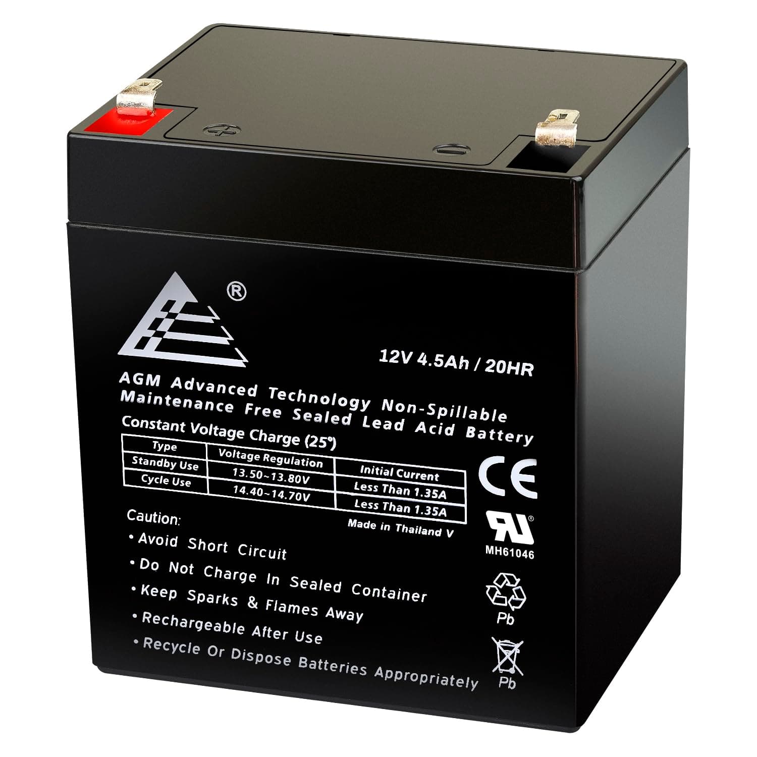 ExpertPower 12V 4.5Ah Sealed Lead Acid Battery ECI Power