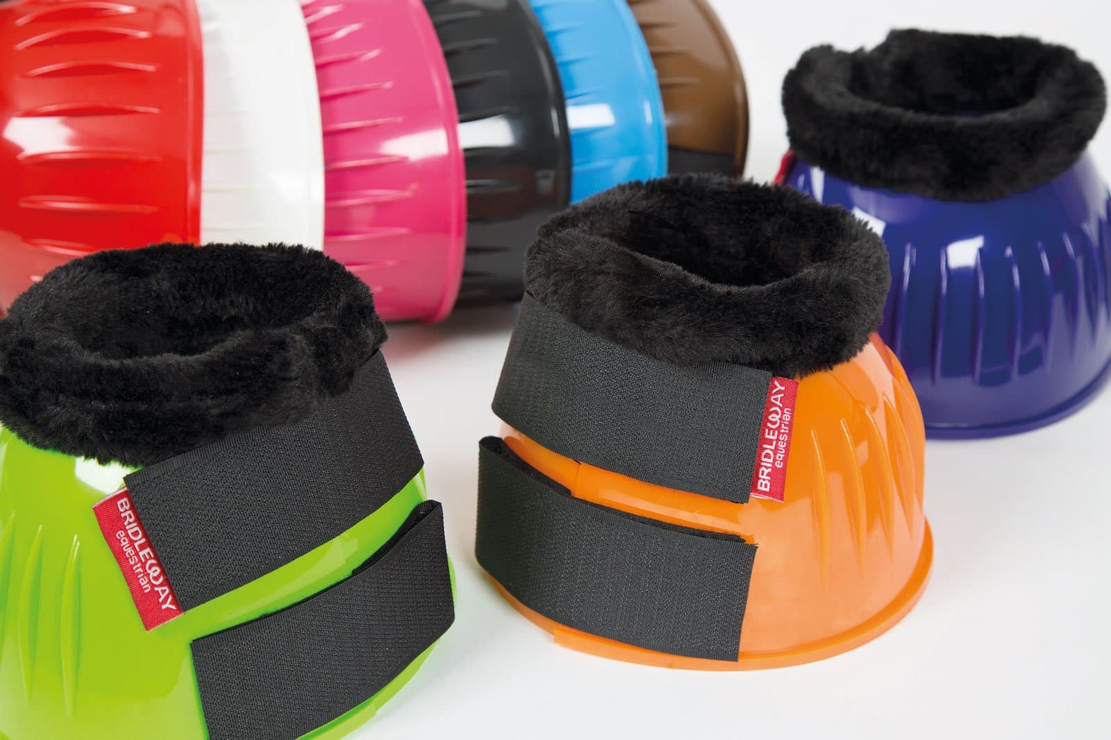 Brildeway Fleece Trimmed Quick Fit Over Reach Boots (Pair) (Cob, Red)