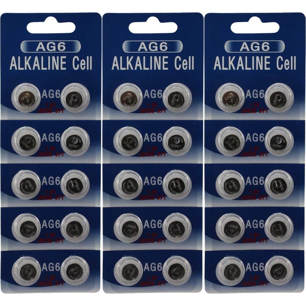 (30) AG6 LR920 LR69 371 Alkaline Battery