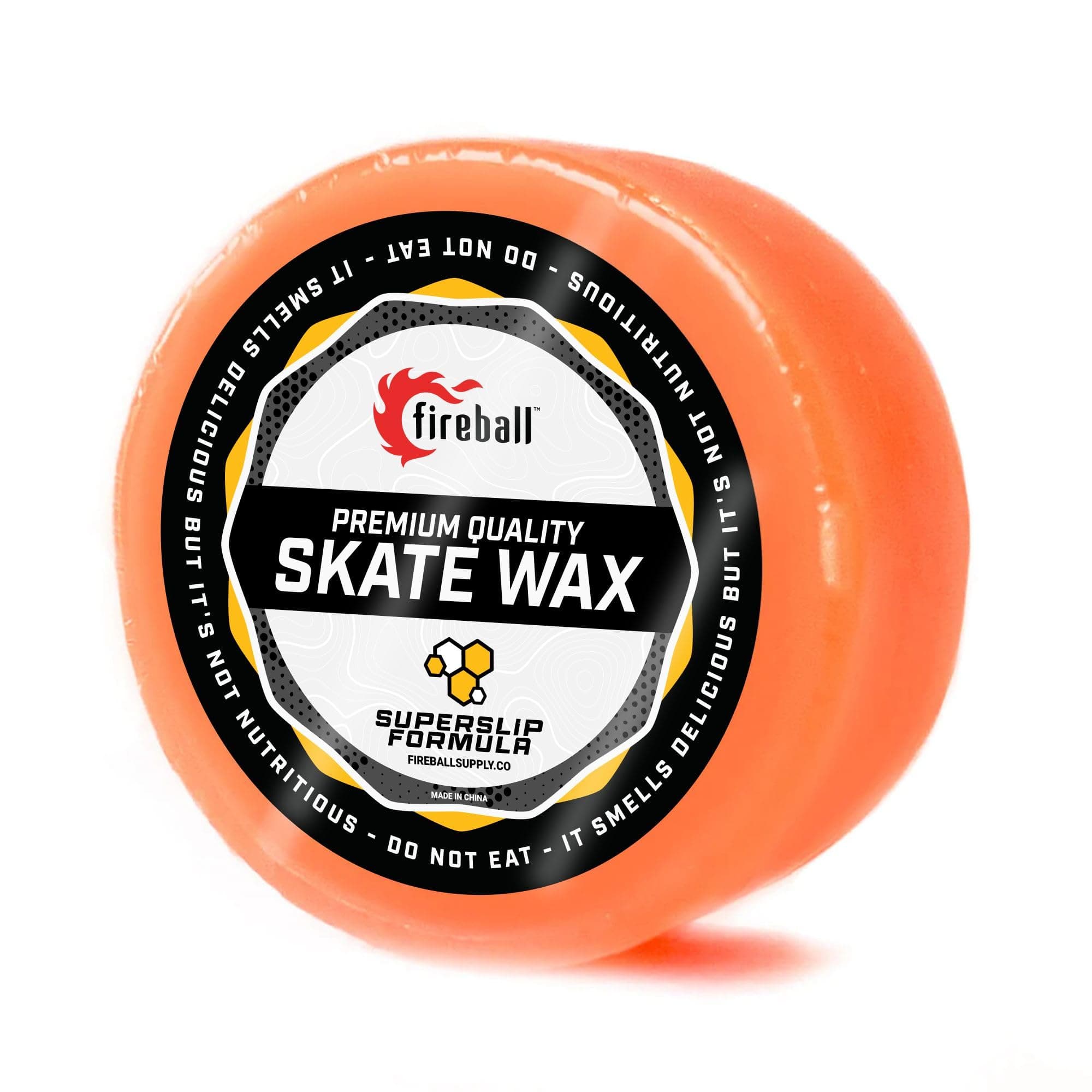 Fireball SuperSlip Pro Skateboard Wax for Rails - USA Made Skate Curb Wax for Scooters Aggressive Inline and Skateboards - Custom Formula Professional Skate Wax