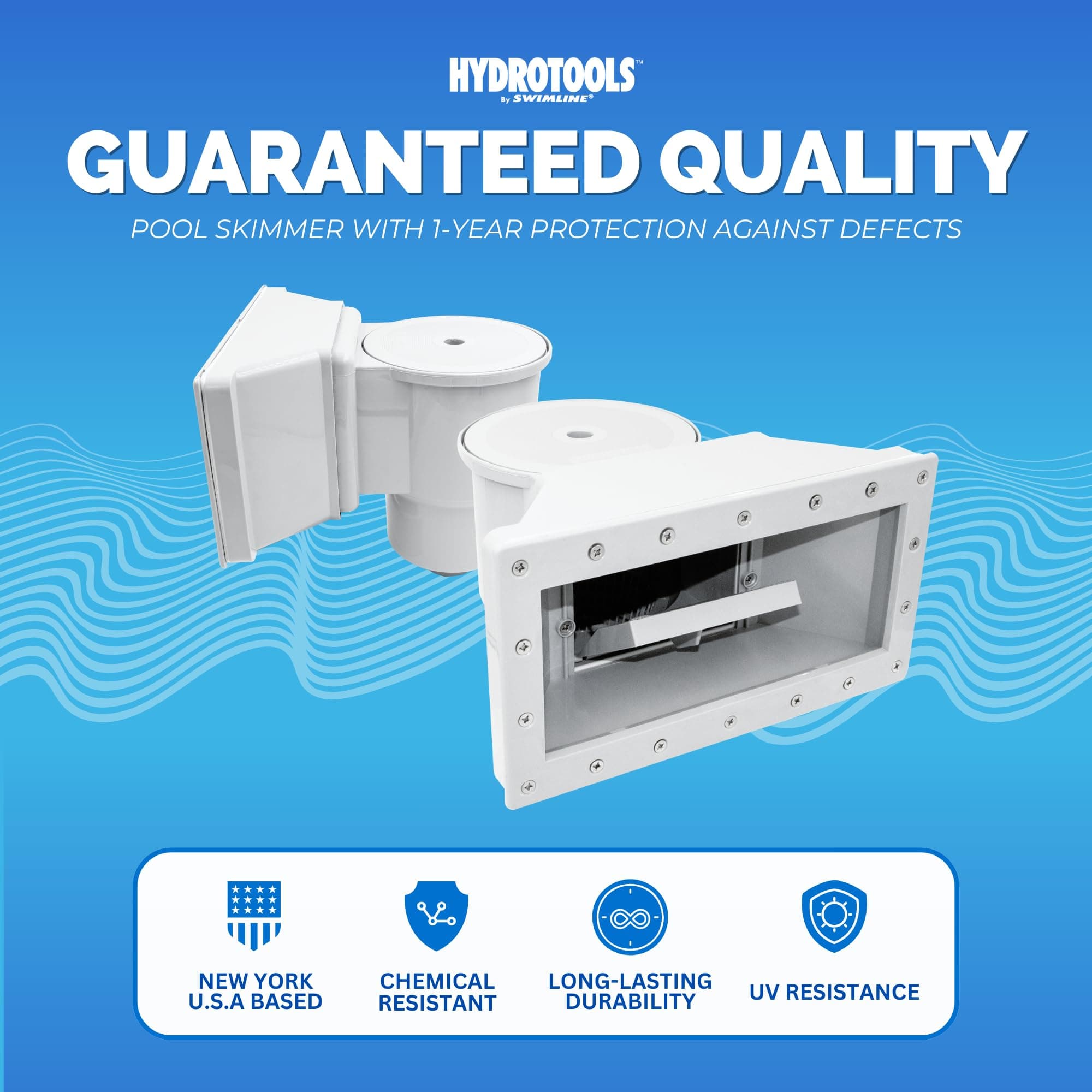 Swimline SPAG8939 Complete Wide Mouth Thru-Wall Skimmer