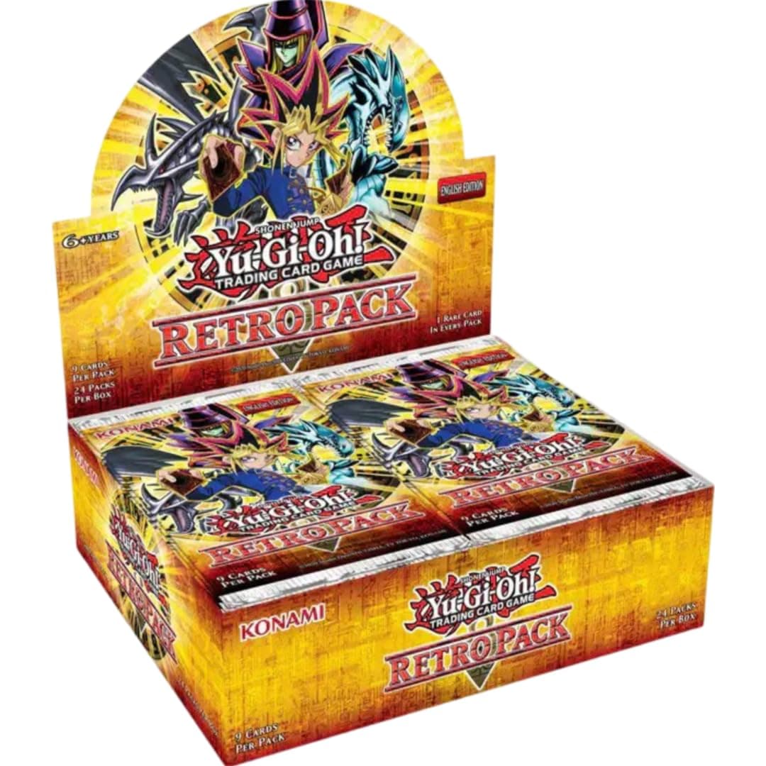 Konami Yu-Gi-Oh! TCG: Retro Pack 2024 Booster Box (24 Packs of 9 Cards Each)