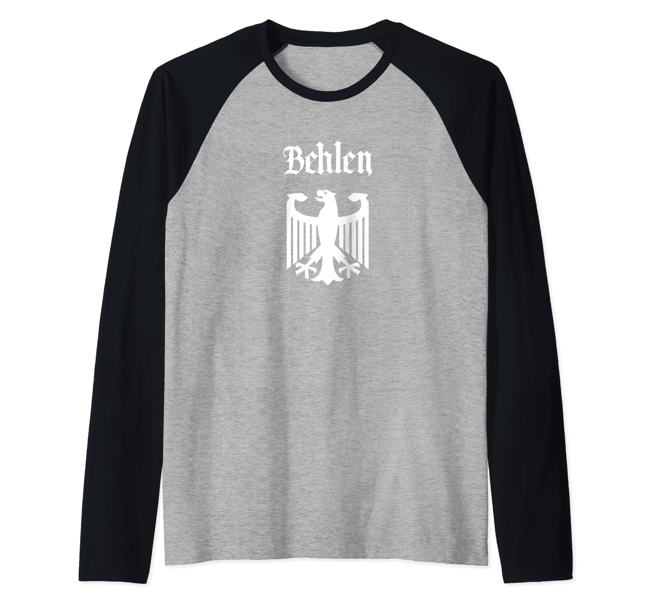 Behlen German Surname Family Last Name Deutschland Raglan Baseball Tee