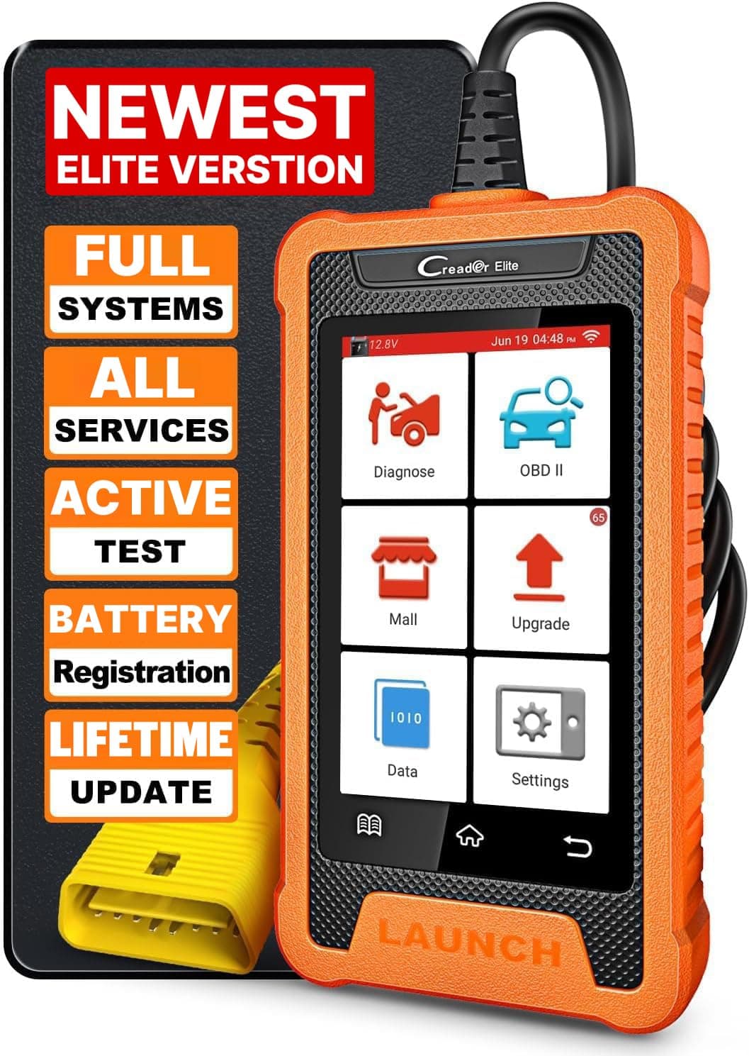 LAUNCH X431 Elite for Benz OBD2 Full System Code Reader, 31+ Functions, Bi-Directional Car Diagnostic Tool for Benz/Maybach/Sprinter, ECU Coding Key Programming OBDII Scanner,Update without cost