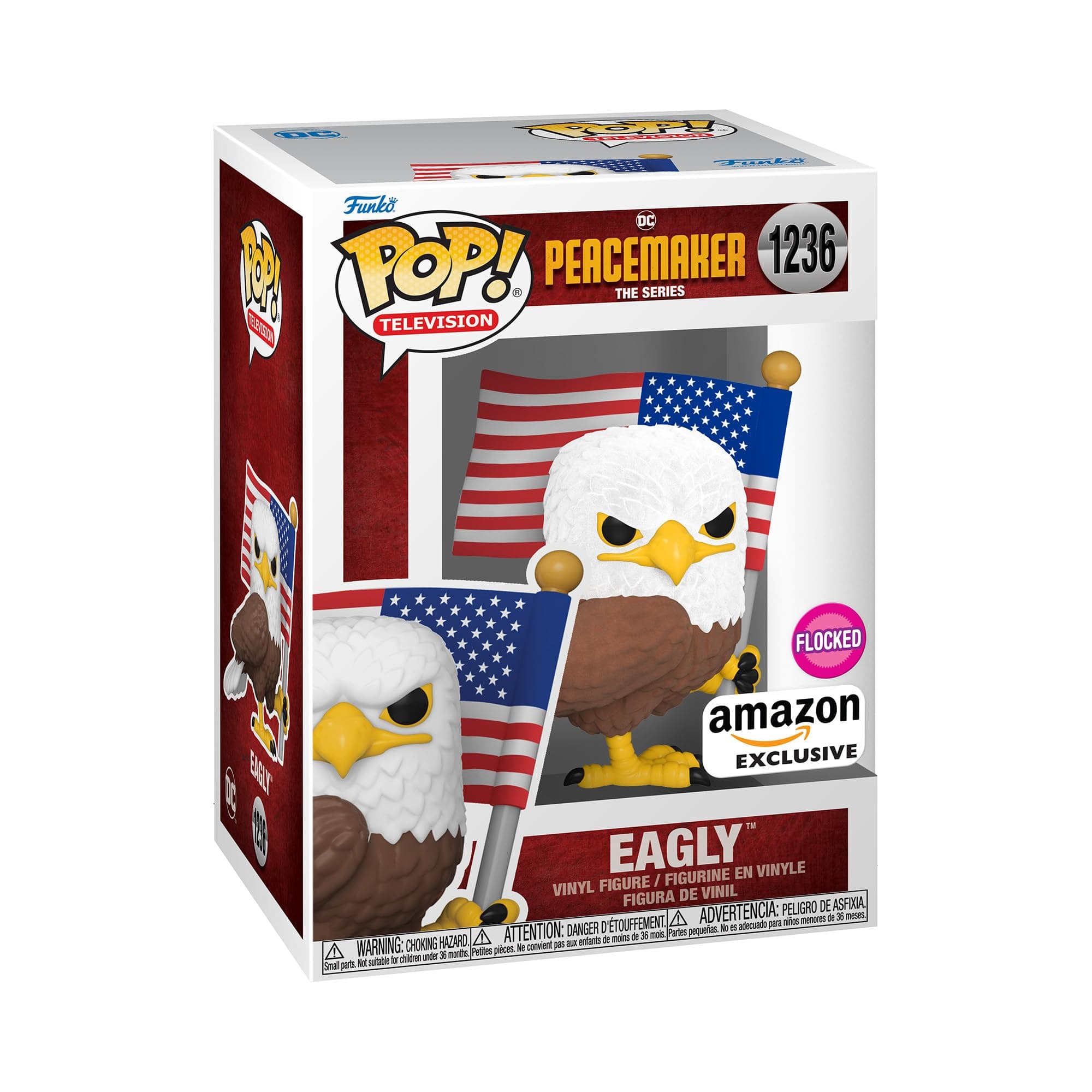 POP! TV: Peacemaker-Eagly - Flocked - Amazon Exclusive - Collectable Vinyl Figure - Gift Idea - Official Merchandise - Toys for Kids & Adults - TV Fans - Model Figure for Collectors and Display