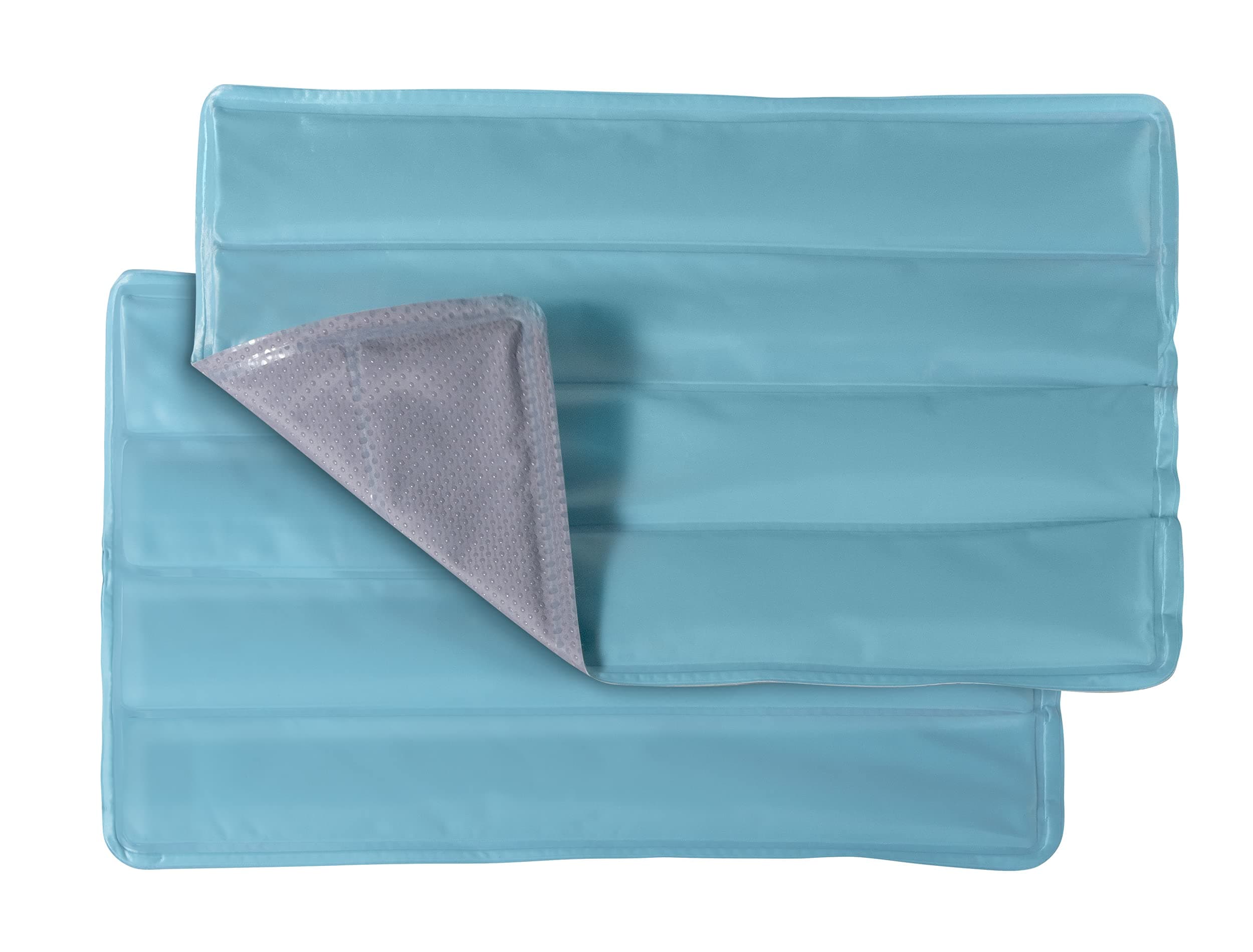 Ice Cooling Mat Gel Ice Pack Hot and Cold Pad for Back - XL 15.75” x 11.75” – Heating Pad for Back Pain, Migraine Relief, Headache, Knee, Shoulder – Ice Packs for Injuries Reusable - Blue Set of 2