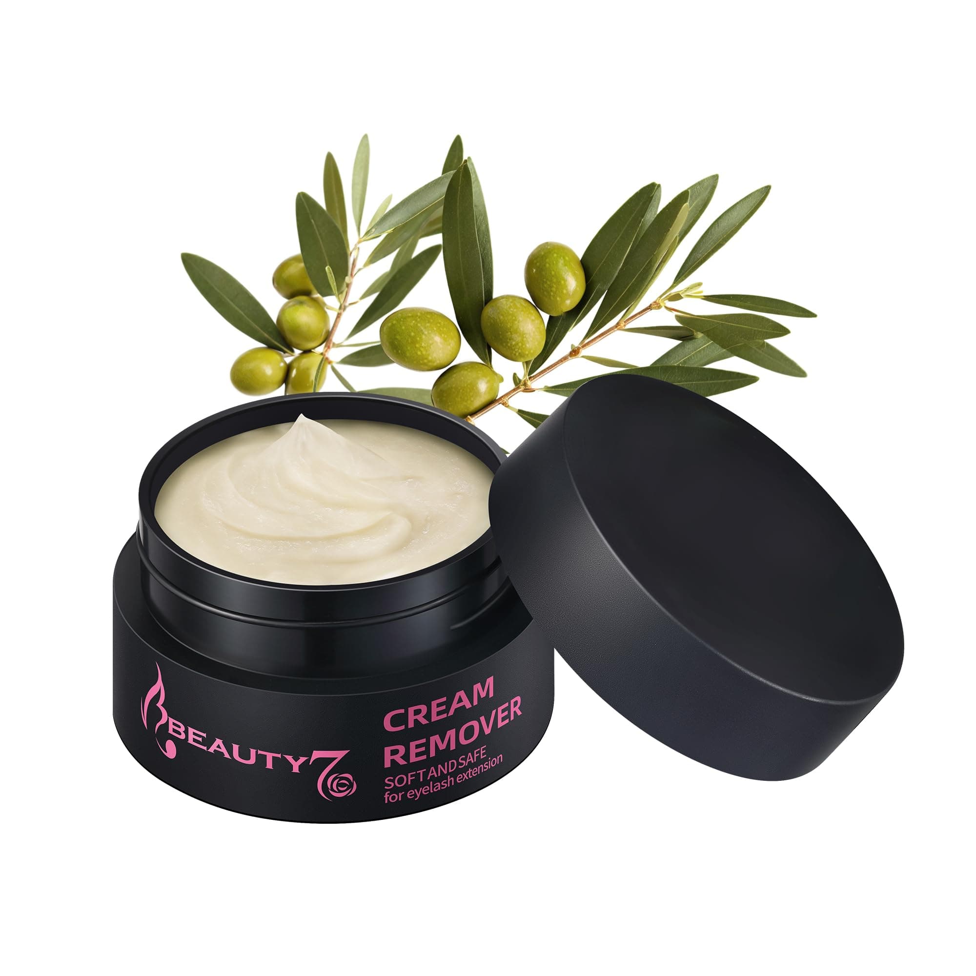 Eyelash Extension Remover Cream Safe Adhesive Bonder Eyelash Glue Remover Lash Remover Fast Dissolution Low Irritation Eyelash Extension Supplies 5g (White) (White)