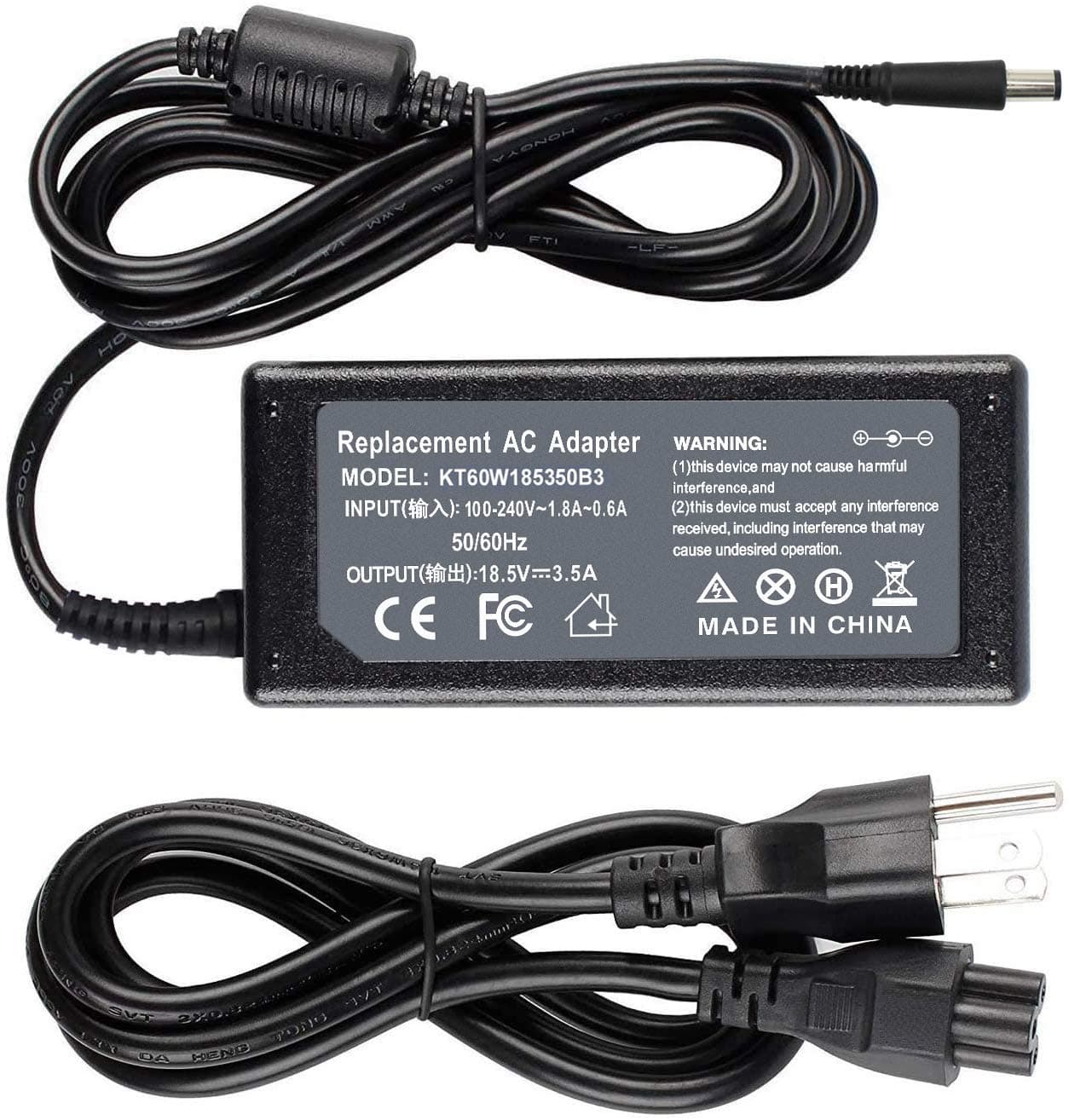 AC Adapter Power Supply for HP Probook 4430s 4440s 4510s 4520s 4530s 4535s 4540s 4545s 4730s 6560b 6570b 6555b 6475b 6470b 6460b,Compaq presario CQ40 CQ50 CQ60 CQ61 CQ70 PPP009L PA-1650-02C