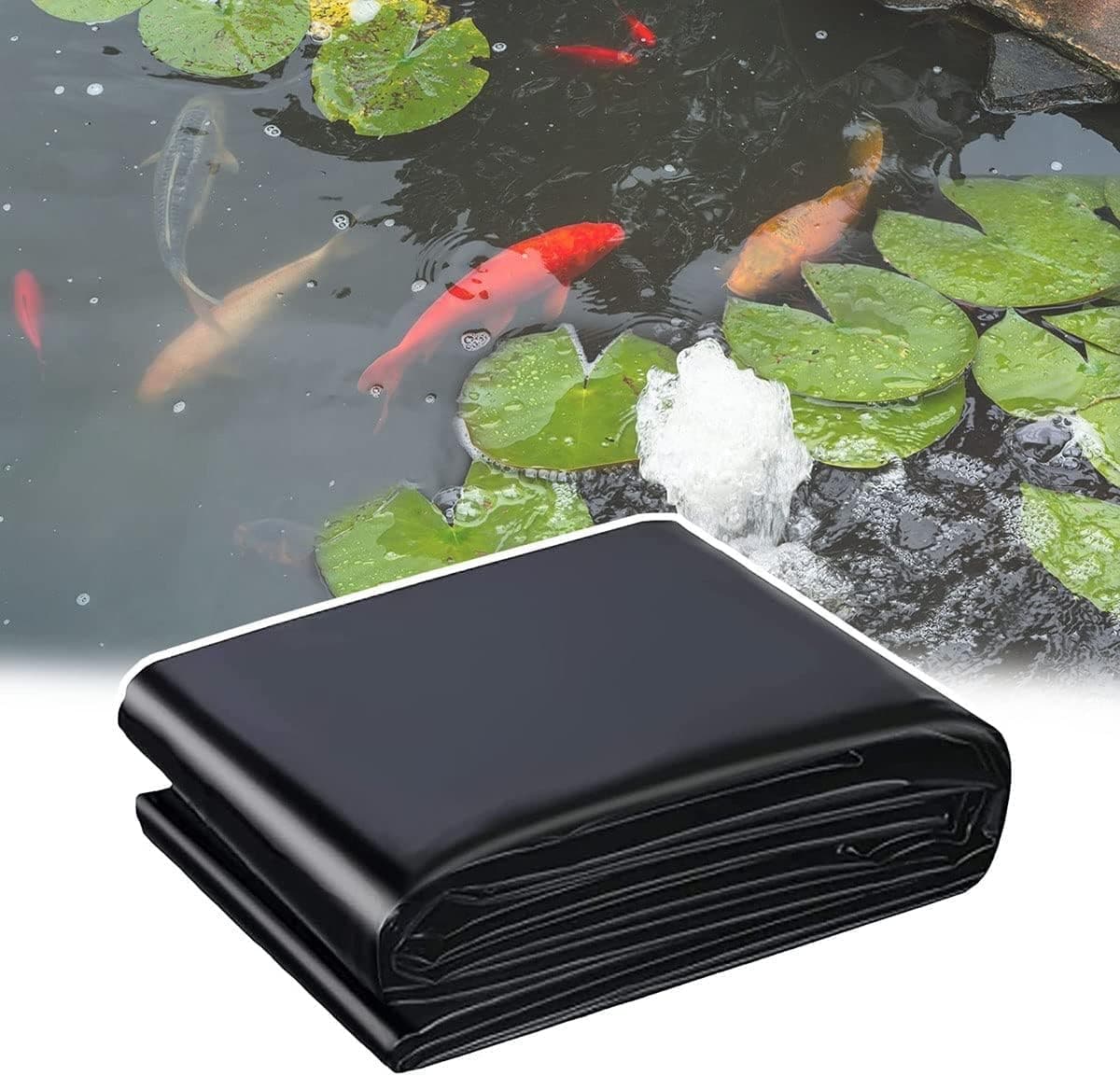 DECAKE Gardens Pond Liner Waterproof Pond Liner for Water Garden, 10x13ft 13x20ft 15x23ft 18x20ft 20x26ft Durable Pond Liners, for Waterfall, Pond and Fish Ponds (Color : 0.2MM Thick, Siz