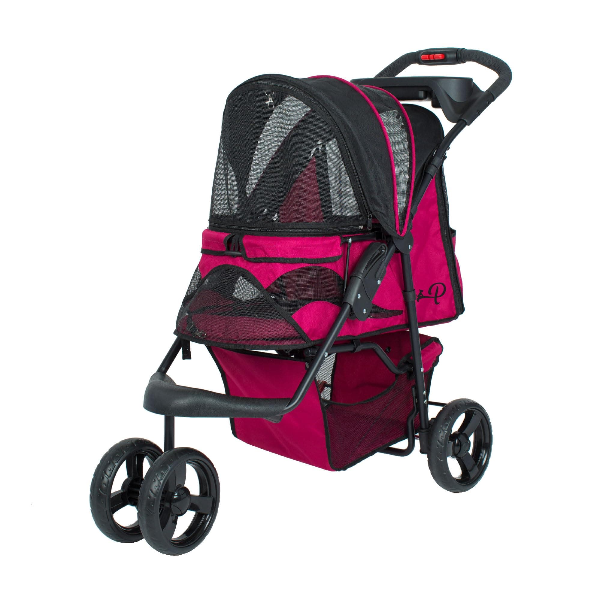 PETIQUE ST01100103 Razzberry Pet Stroller, Razzberry, One Size