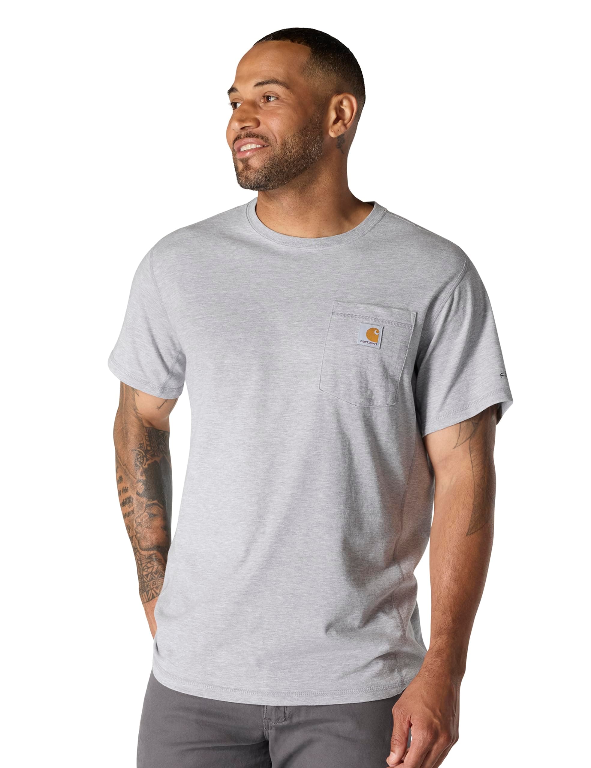 Men's Force Relaxed Fit Midweight Short-Sleeve Pocket T-Shirt