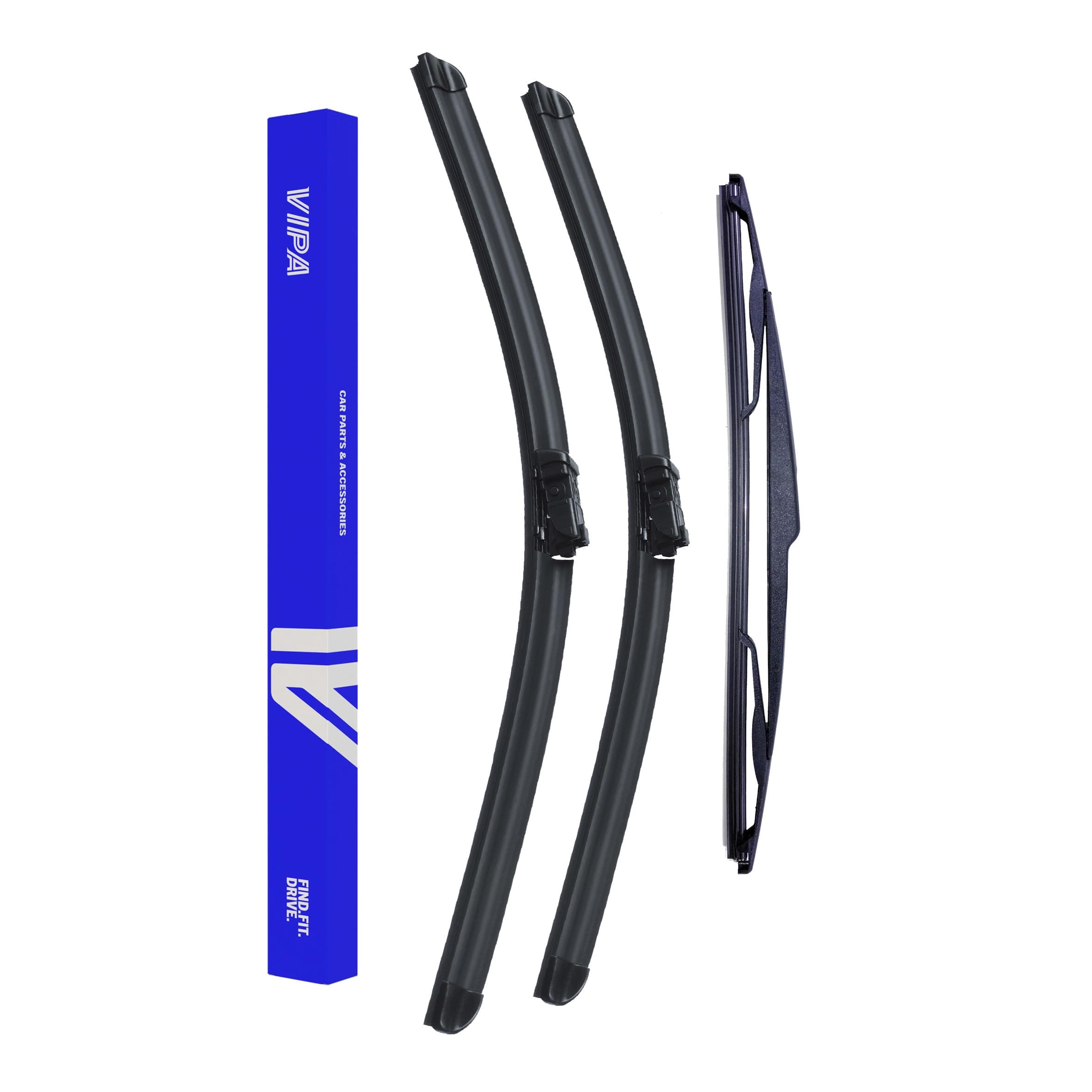 Vipa Car Parts Premium Wiper Blade Set | fits: ALFA ROMEO GIULIETTA Hatchback (Apr 2010 to Nov 2020) | All-Weather Performance | Durable, Streak-Free Windshield Wipers | Easy Installation