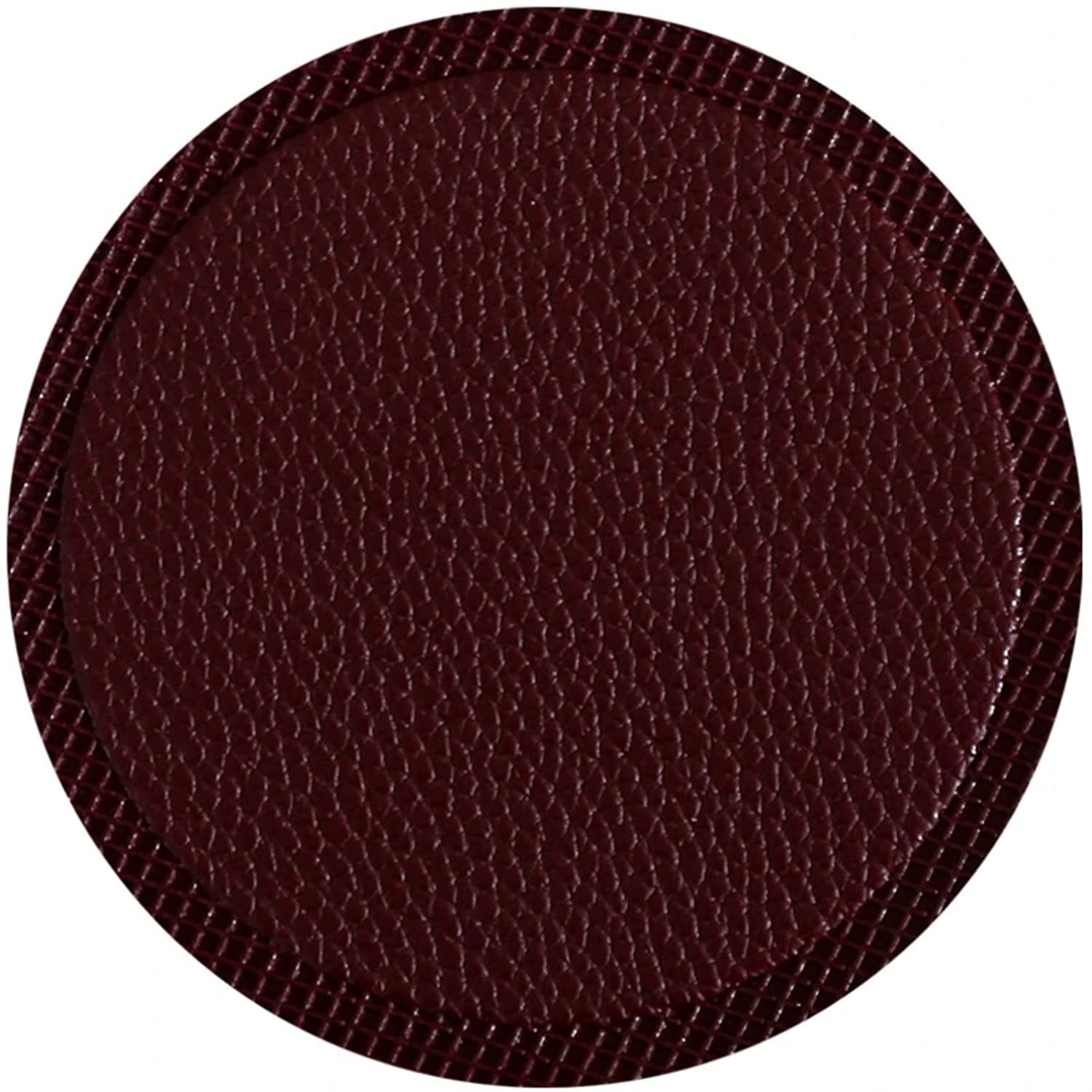 YAPILA1 Coasters PU Leather Waterproof Heat Resistant Round Coaster Coaster Mat Tableware Mat Insulating Bowl Placemat Home Decor