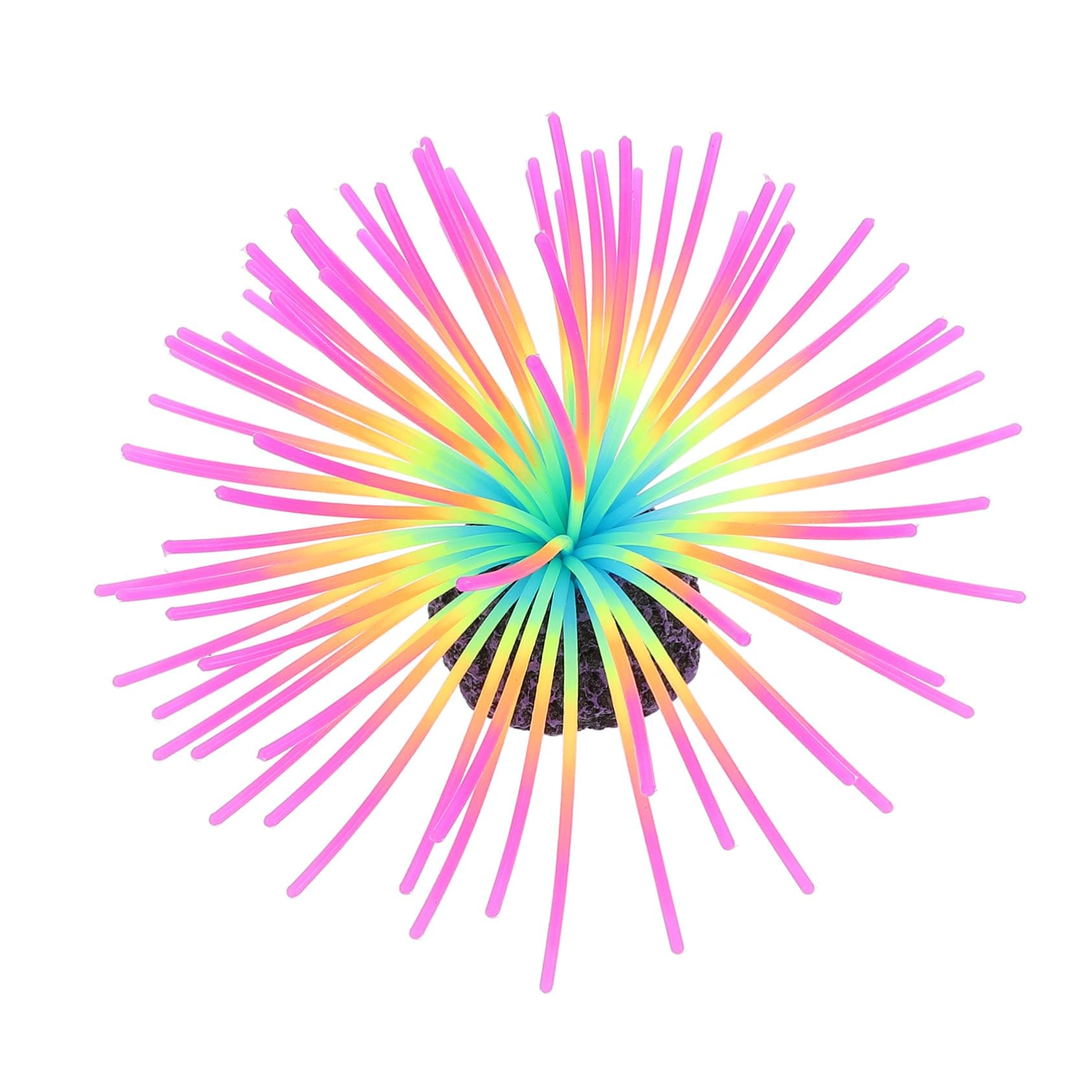 MERRYHAPY 1pc Accessories Ocean Sculpture sea ​​Urchin Shell Fish Tank Coral Animal Rainbow Ball Wall Decoration Statue Sea Urchin Ball Ornament Fake Sea Urchin for Fish Tank