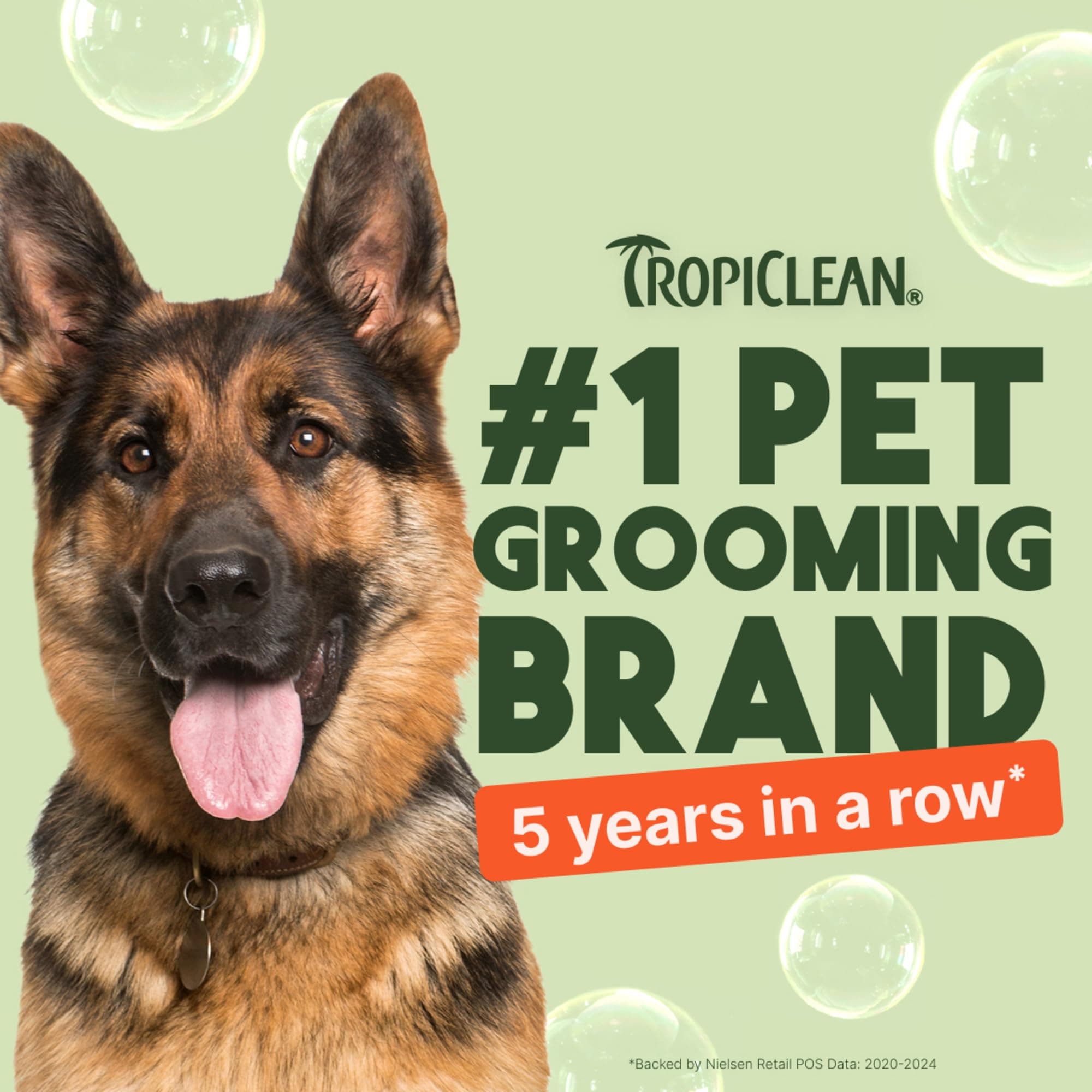 TropiClean Papaya Coconut Waterless Dog Shampoo | Nourishing Dry Shampoo for Dogs | Natural Dog Shampoo Derived from Natural Ingredients | Cat Friendly | Made in The USA | 7.4 oz.