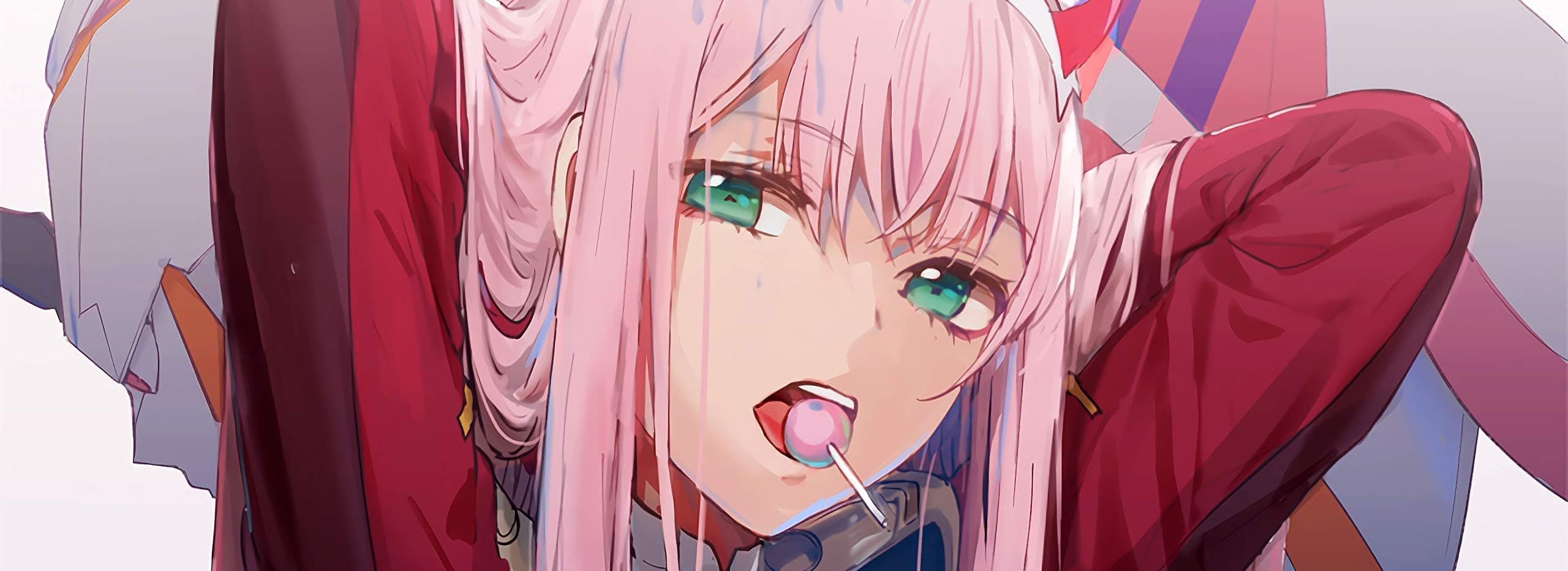 Anime for Darl in The FRANXX Zero Two Large Extended Gaming Mouse Pad Mat, Stitched Edges, Ultra Thick 3 mm, Wide & Long Mousepad 31.5" x 11.8" x 0.12" (1)