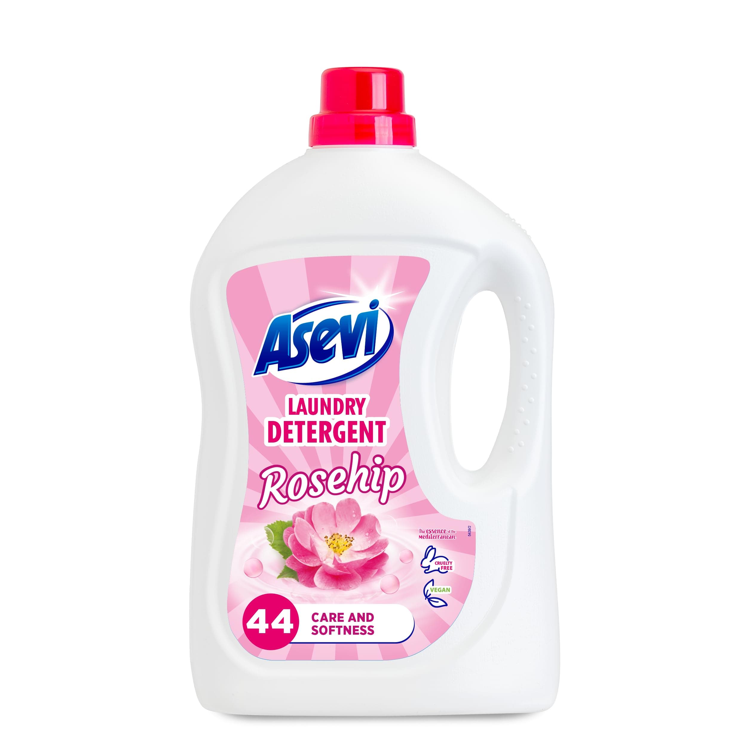 Laundry Detergent, Washing Liquid Detergent, Laundry Cleanser, 2376ML, 44 Washes, Rosehip