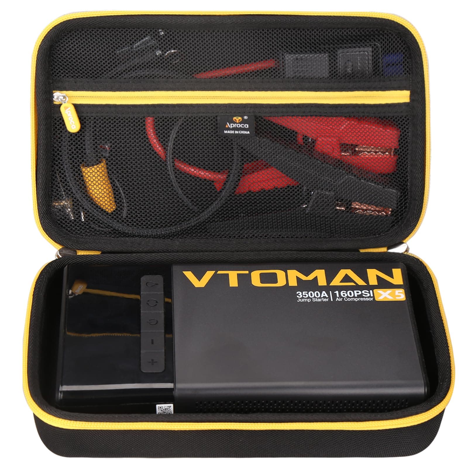 Aproca Portable Storage Hard Case, for VTOMAN X7 / VTOMAN X5 Jump Starter Air Compressor and Accessories