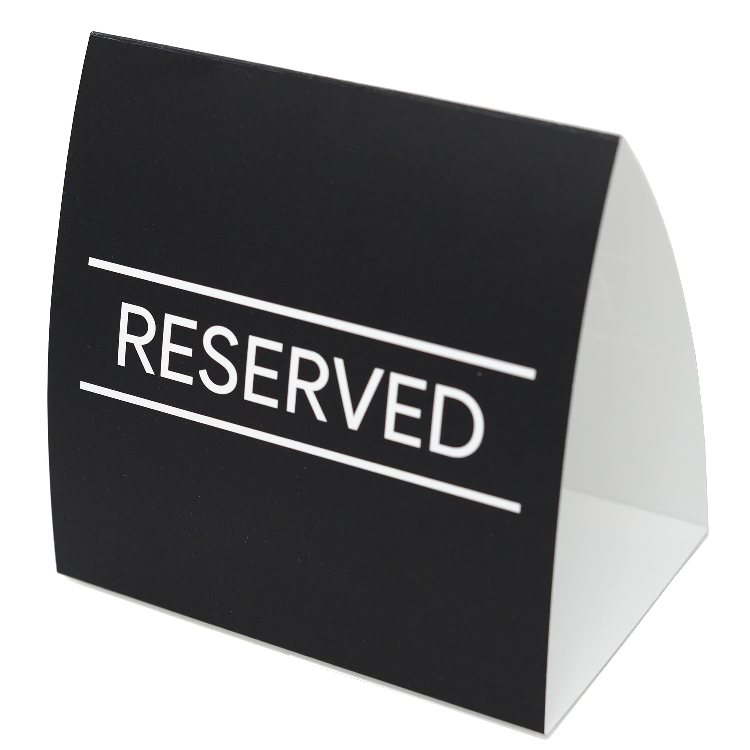 Reserved Table Signs 20 Pack | Table Tent Place Cards for Weddings, Restaurants, Events