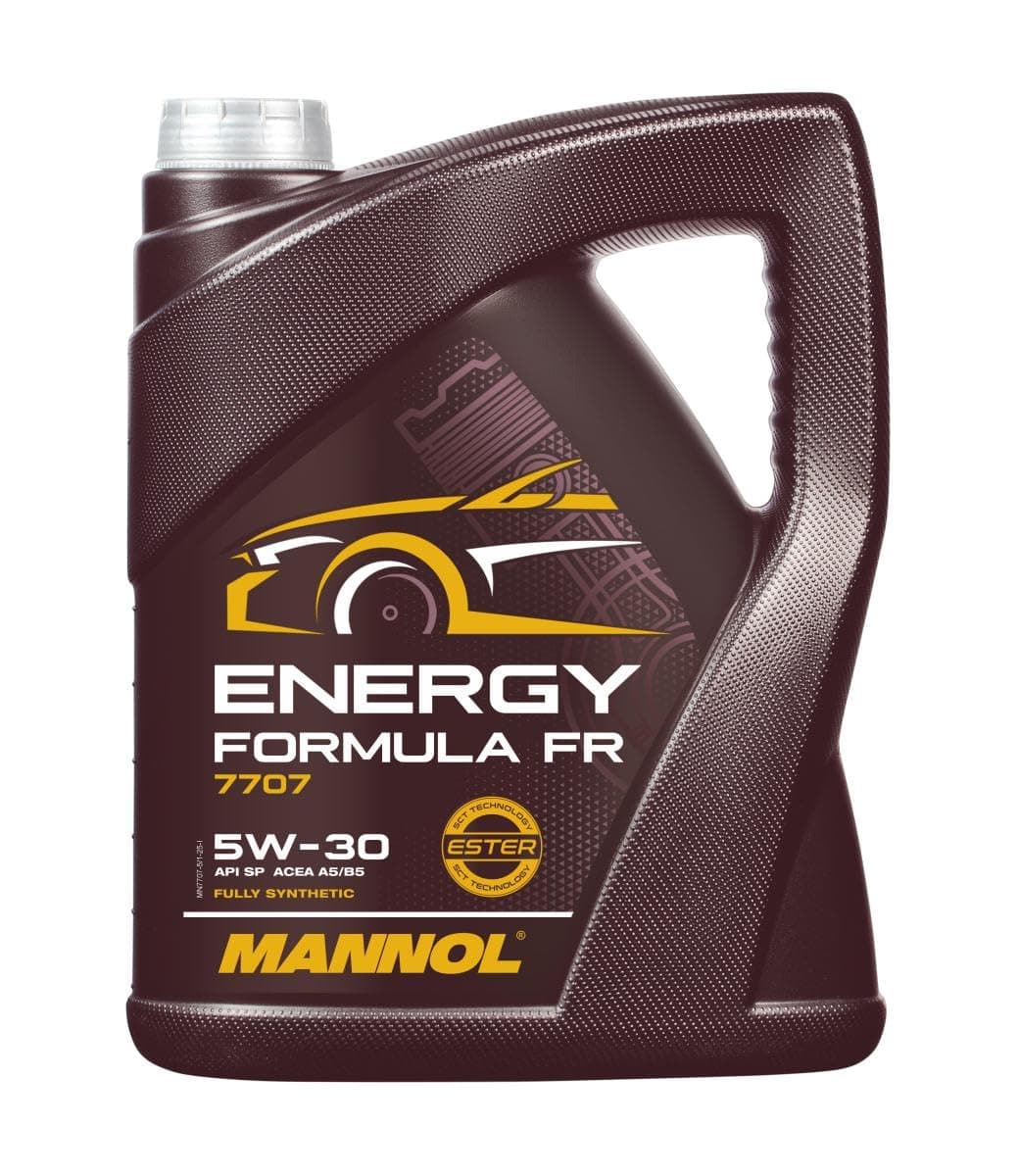 Mannol 5 Litre Energy Formula FR 5W-30 Engine Oil 7707 ACEA A5/B5 Fully Synthetic Ester Technology
