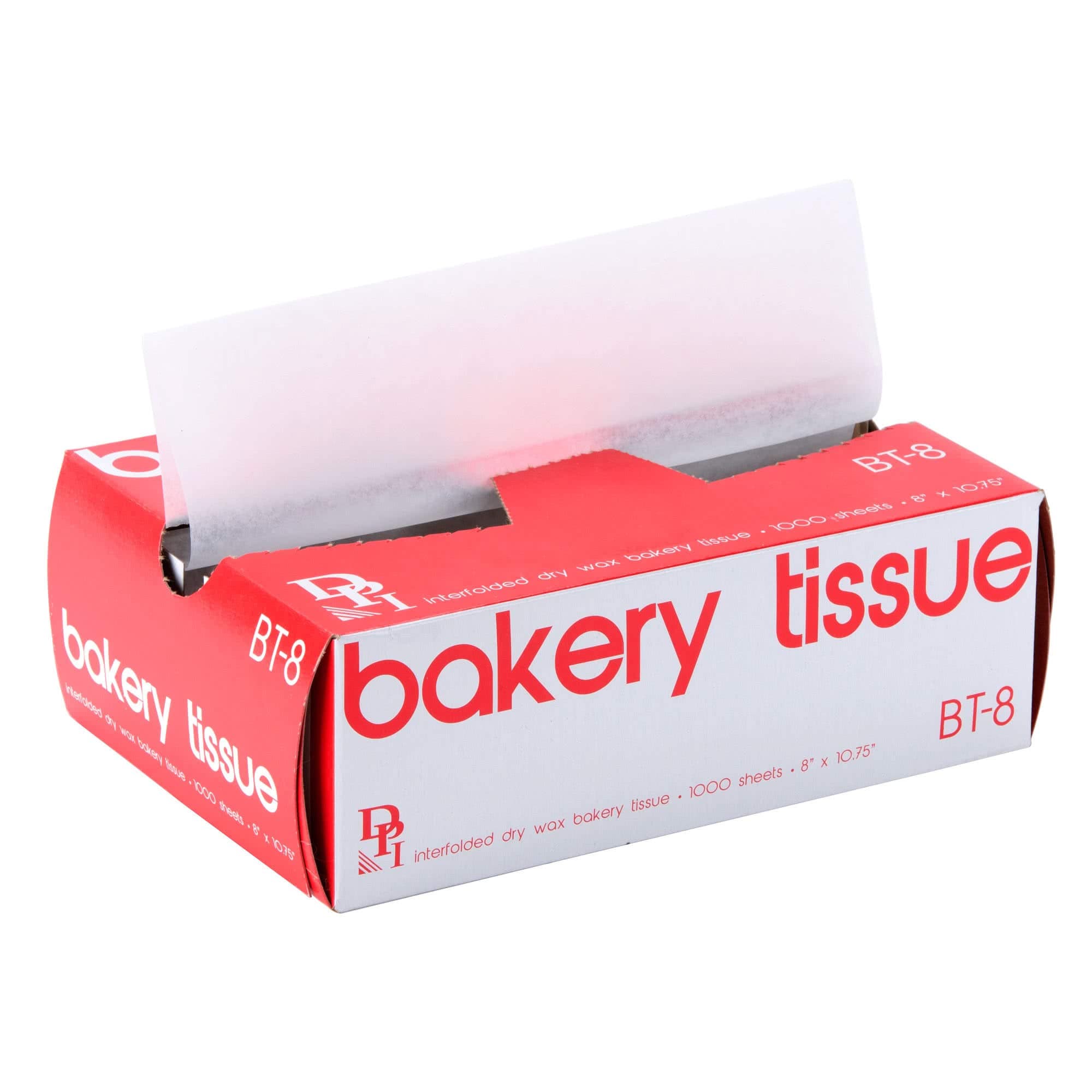 BT-8 Interfolded Dry Wax Bakery Tissue Sheets | 8" x 10 3/4" | 1000 Sheets