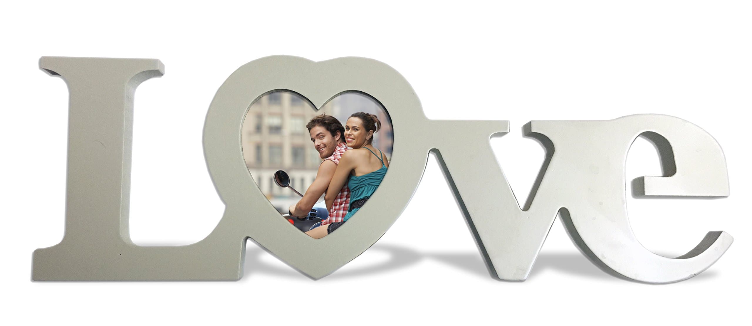 Valentines Day Gift - Personalized Picture Frame for Bride and Groom - Anniversary Present for Him and Her - Perfect for Table Decoration - Beautiful Centerpiece - Engagement Idea - Get This Decor NOW