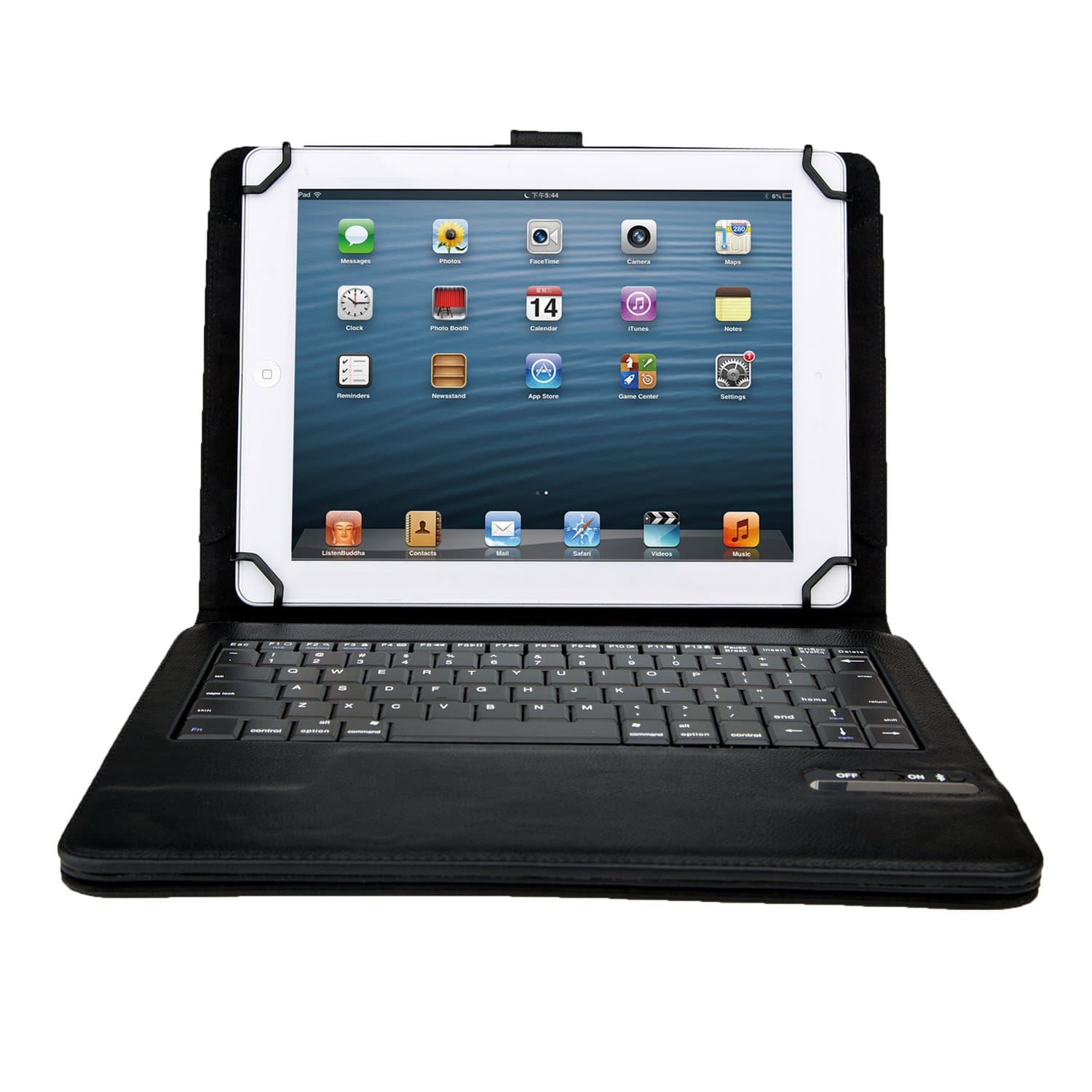 Winbook Tw100 Tablet Case, IVSOWinbook Tw100 Tablet 10.1 inch Bluetooth Keyboard Portfolio Case- DETACHABLE Bluetooth Keyboard Stand Case / Cover for Winbook Tw100 Tablet (Black)