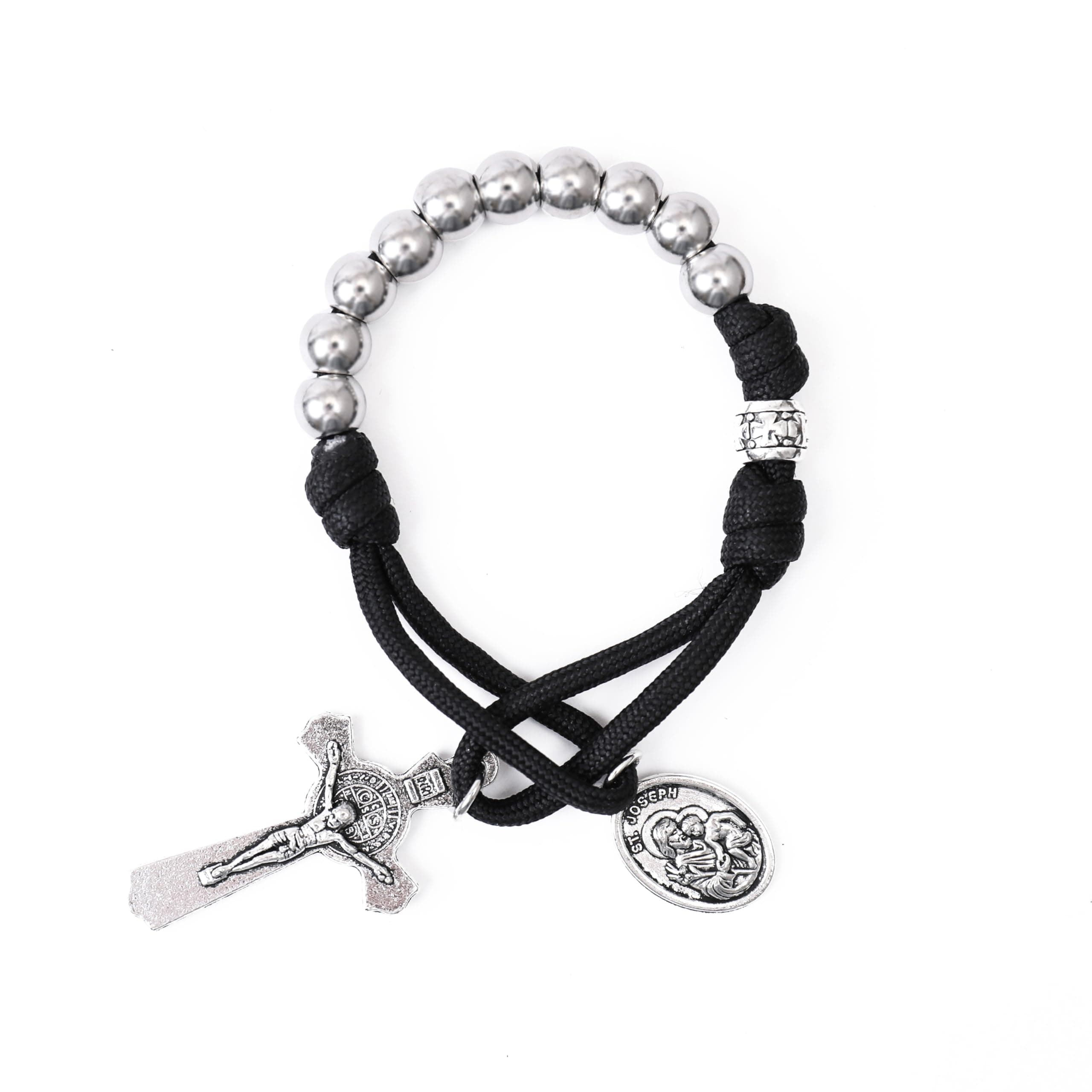 Black Paracord Rosary