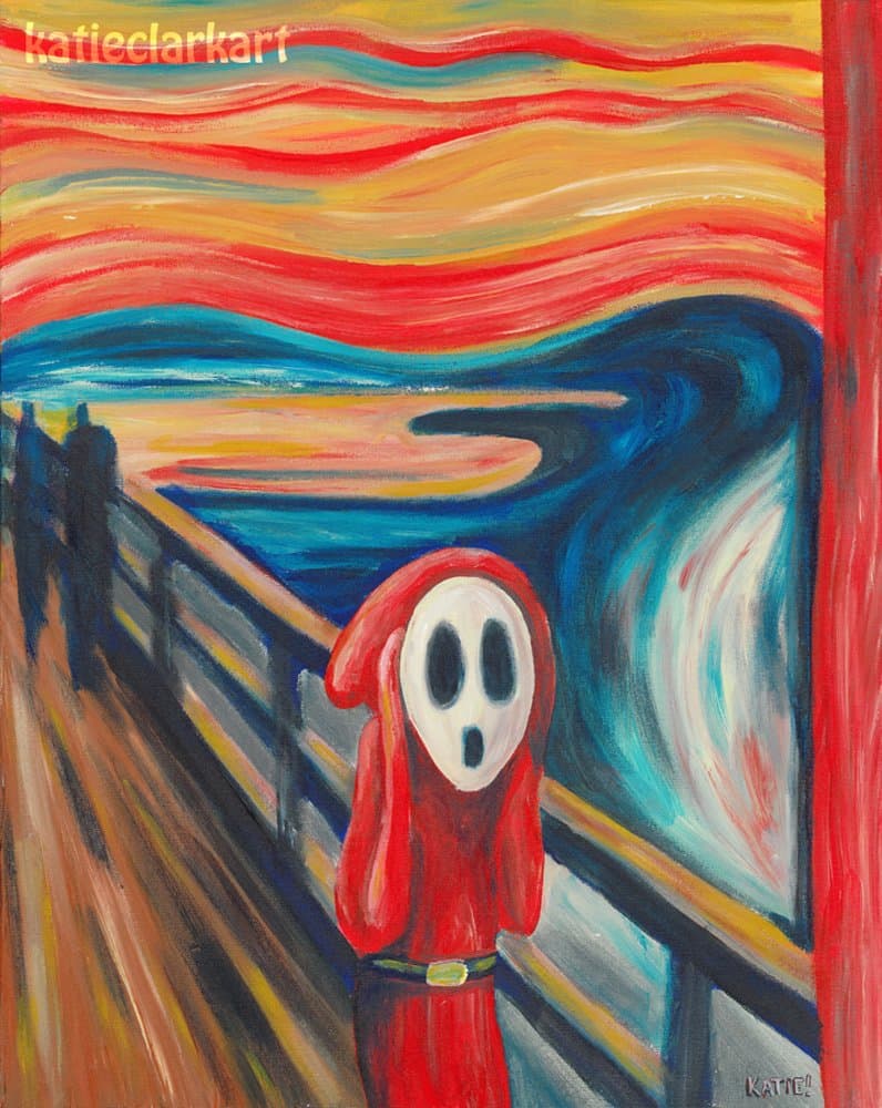 Shyguy Scream - Art Print of The Scream Parody