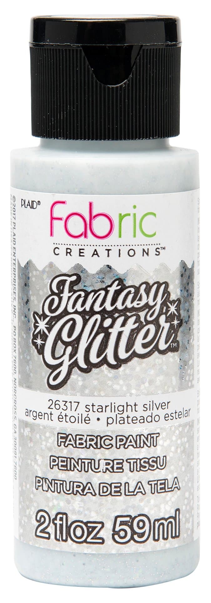 PLAID ENTERPRISES, INC.FABRIC CREATIONS, Starlight Silver, 2 oz