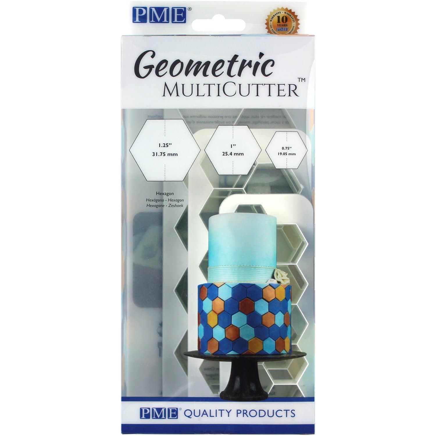 PMEPME Geometric Multicutter Hexagon Shape 3-Pieces