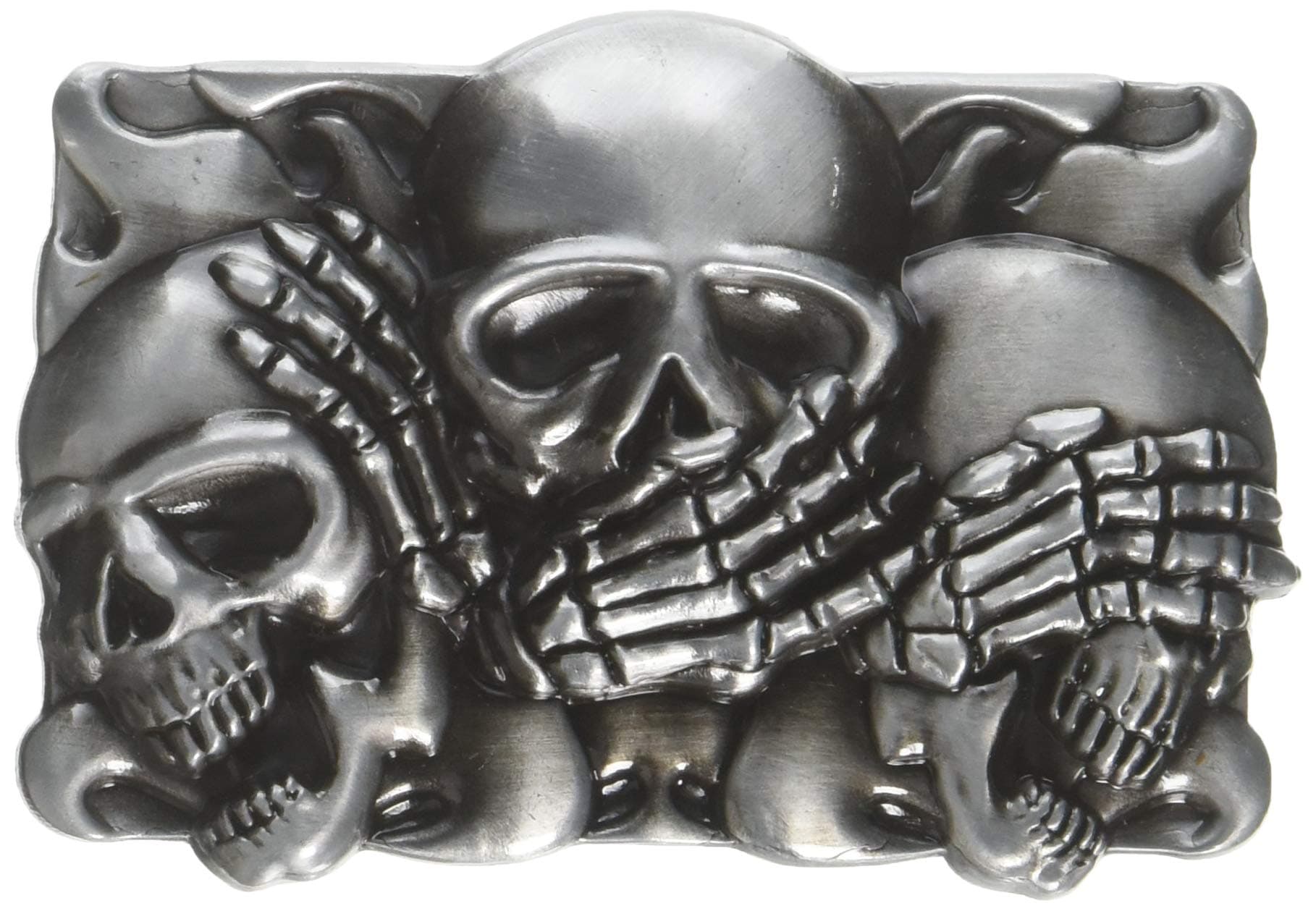 Brand:e&b NEW Casino Three Smiling Skulls Belt Buckle Cs-041bk