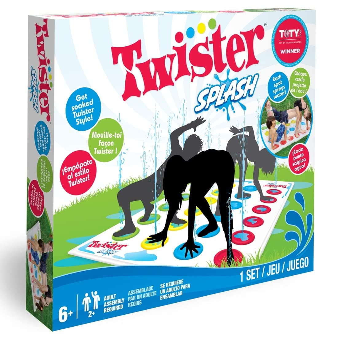 Twister Splash Water Game for Kids – Backyard Sprinkler Outdoor Games for Summer Fun