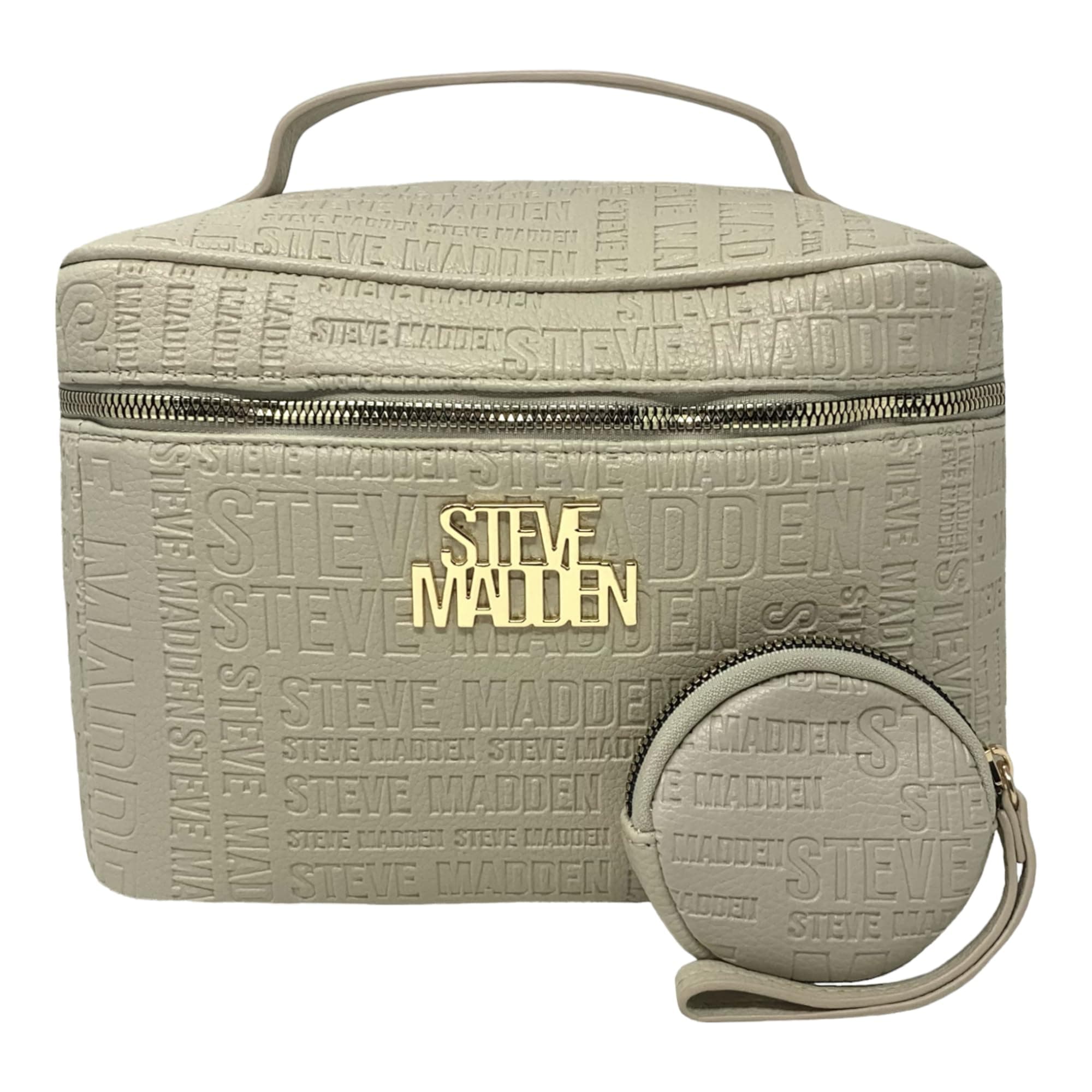 Steve Madden TRAIN VANITY CASE (Oatmilk), Oatmilk, One Size, Stylish