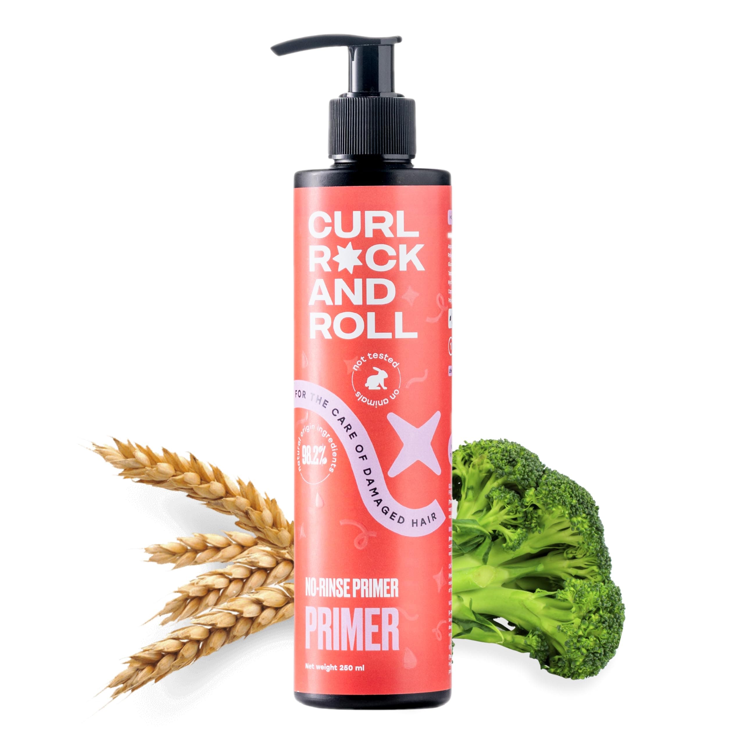 Primer for Natural Hair & Curls - Nourishes and Moisturizes - Paraben-Free & Sulfate-Free, 250 ml