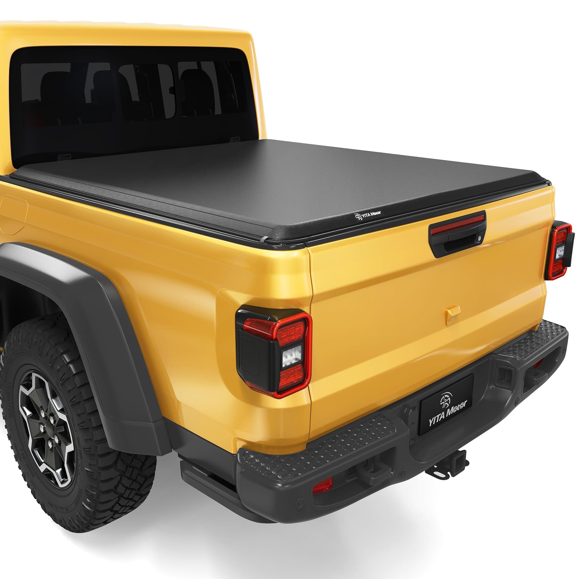 YITAMOTOR Soft Roll Up Truck Bed Tonneau Cover Compatible with 2020 2021 2022 2023 2024 2025 Jeep Gladiator JT 5 ft Bed w/o Trail Rail System