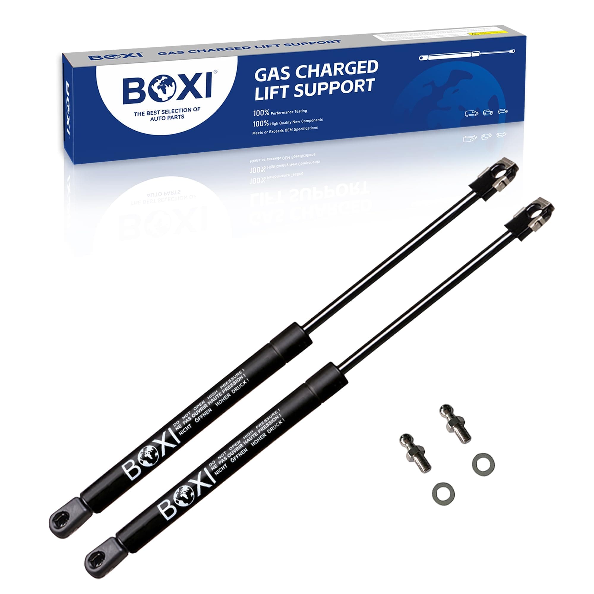BOXI 2pcs Rear Trunk Gas Charged Lift Supports for Lexus SC300 SC400 Soarer 1991-2000 Coupe with Spoiler | Replaces SG429001 4508 6453029025