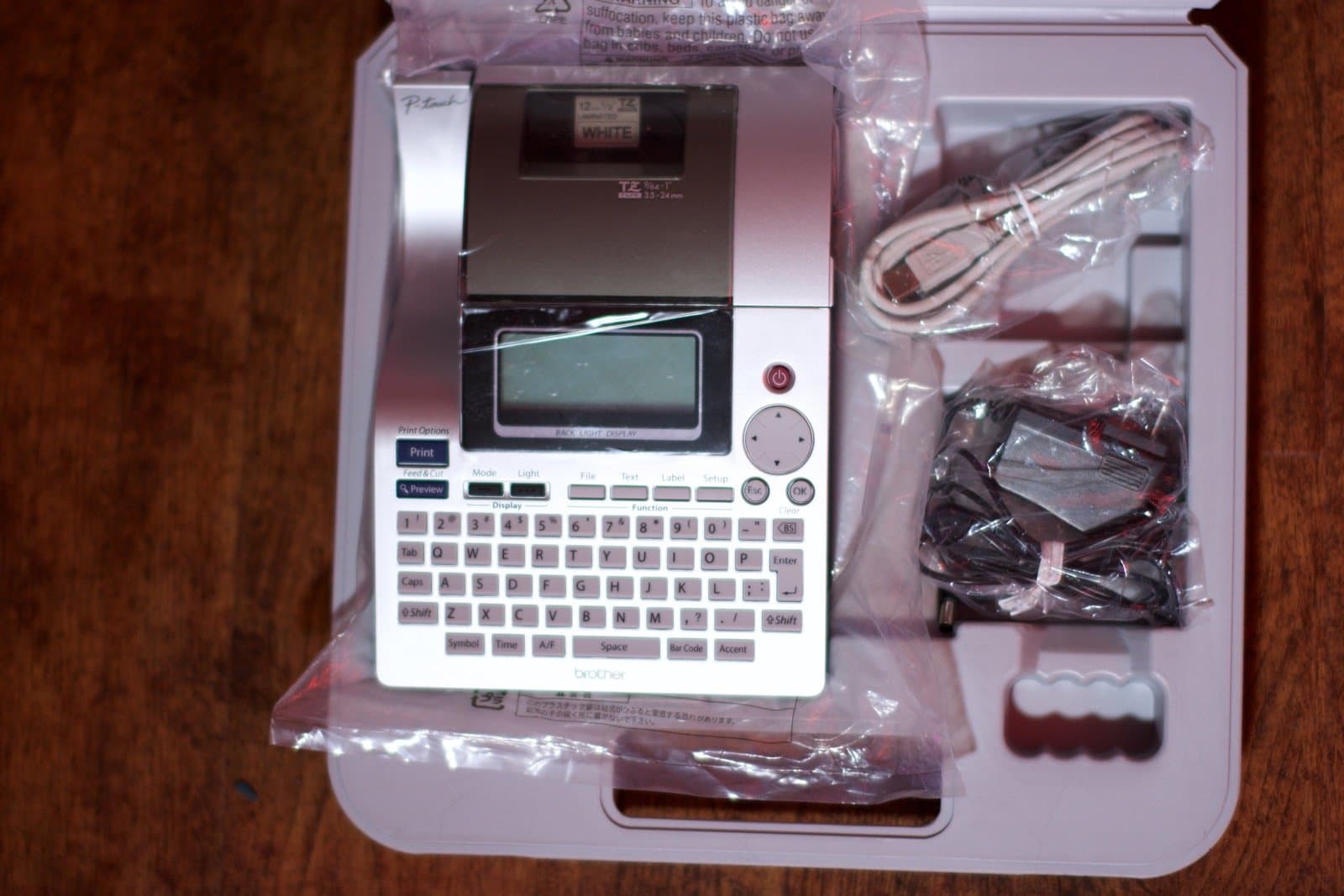 Brother PT-2700 High-Performance Labeling System - label printers (LCD, Black, Silver, TZ, Automatic, USB, QWERTY)